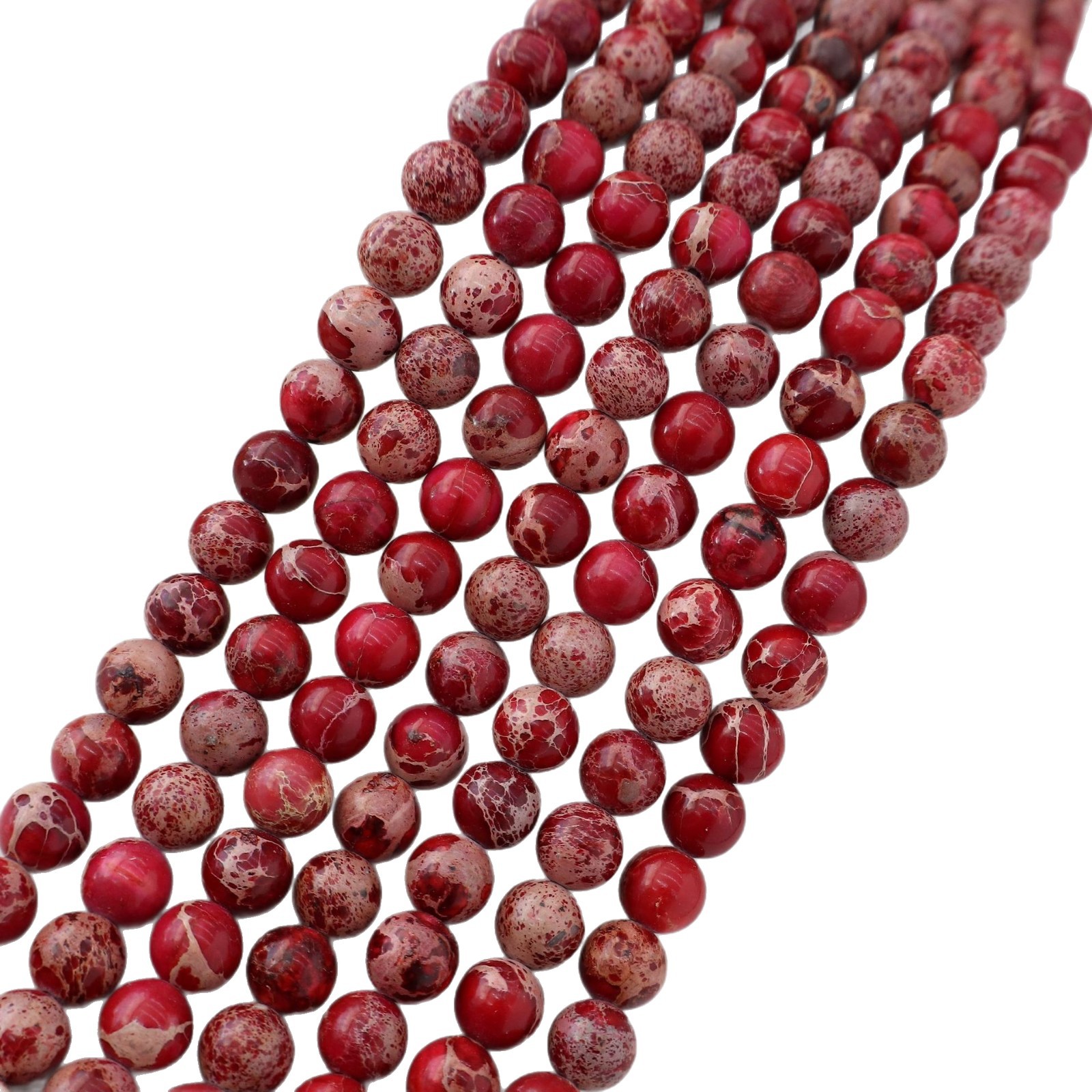 Wholesale Natural Imperial Jasper Round Beads, Loose Gemstone Beads for DIY Bracelet Necklace Jewelry Making, 4/6/8/10mm