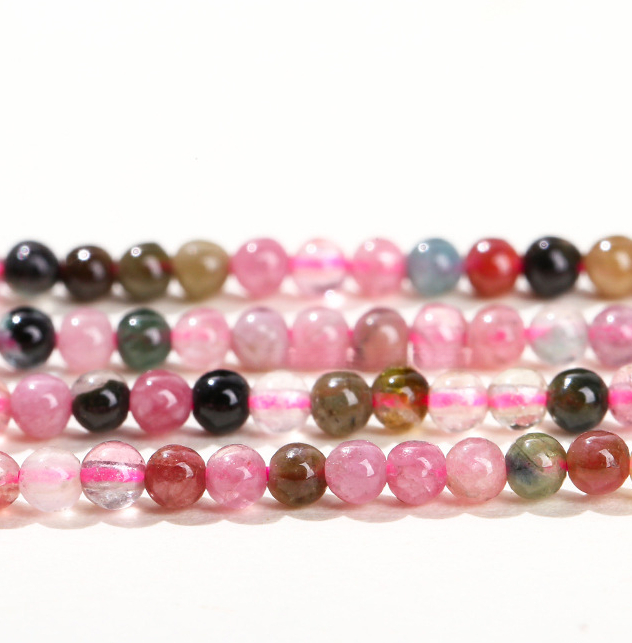 3mm Natural Tourmaline Beads – Candy Color, Wholesale