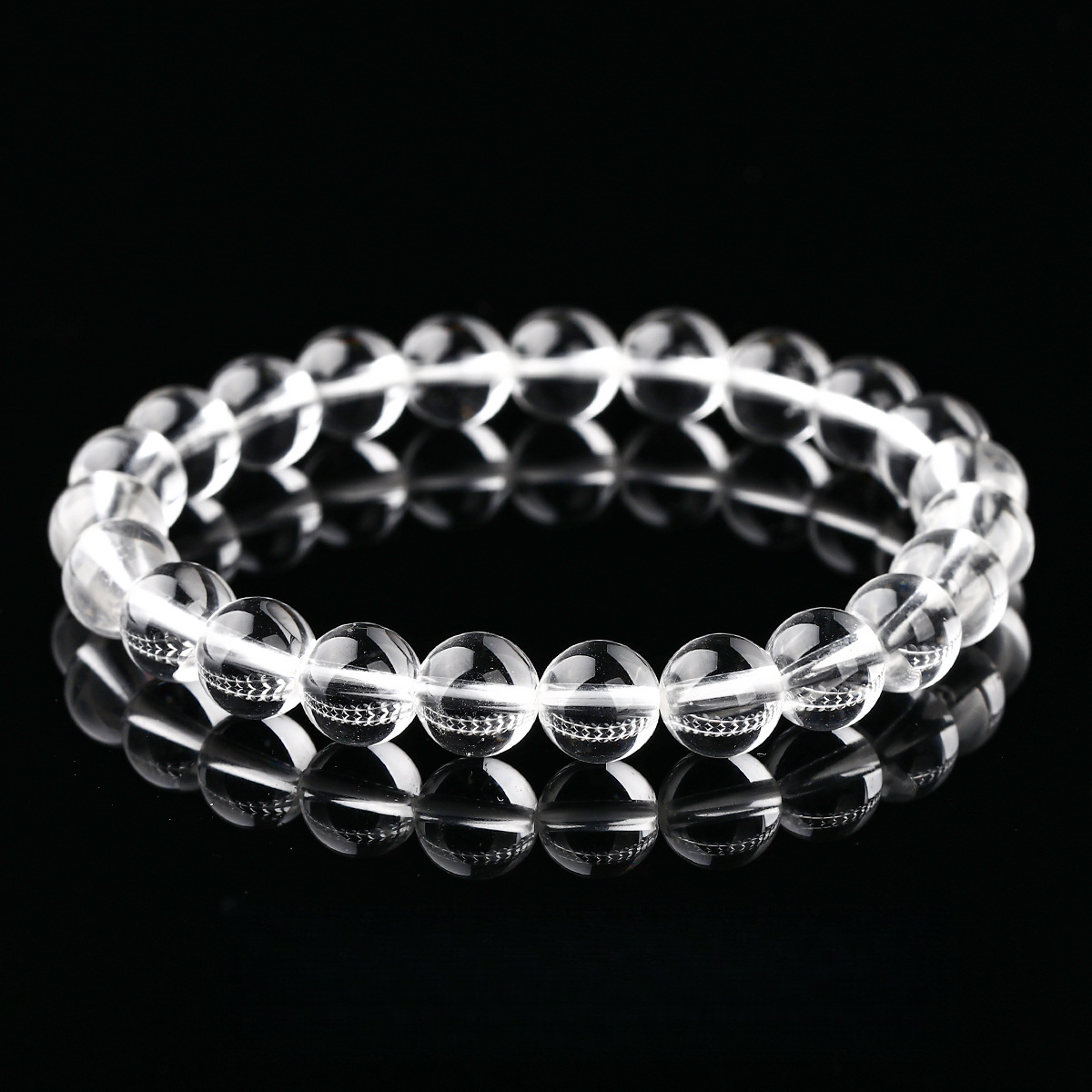 8A Natural Clear Quartz Bracelet – Transparent Body, Wholesale