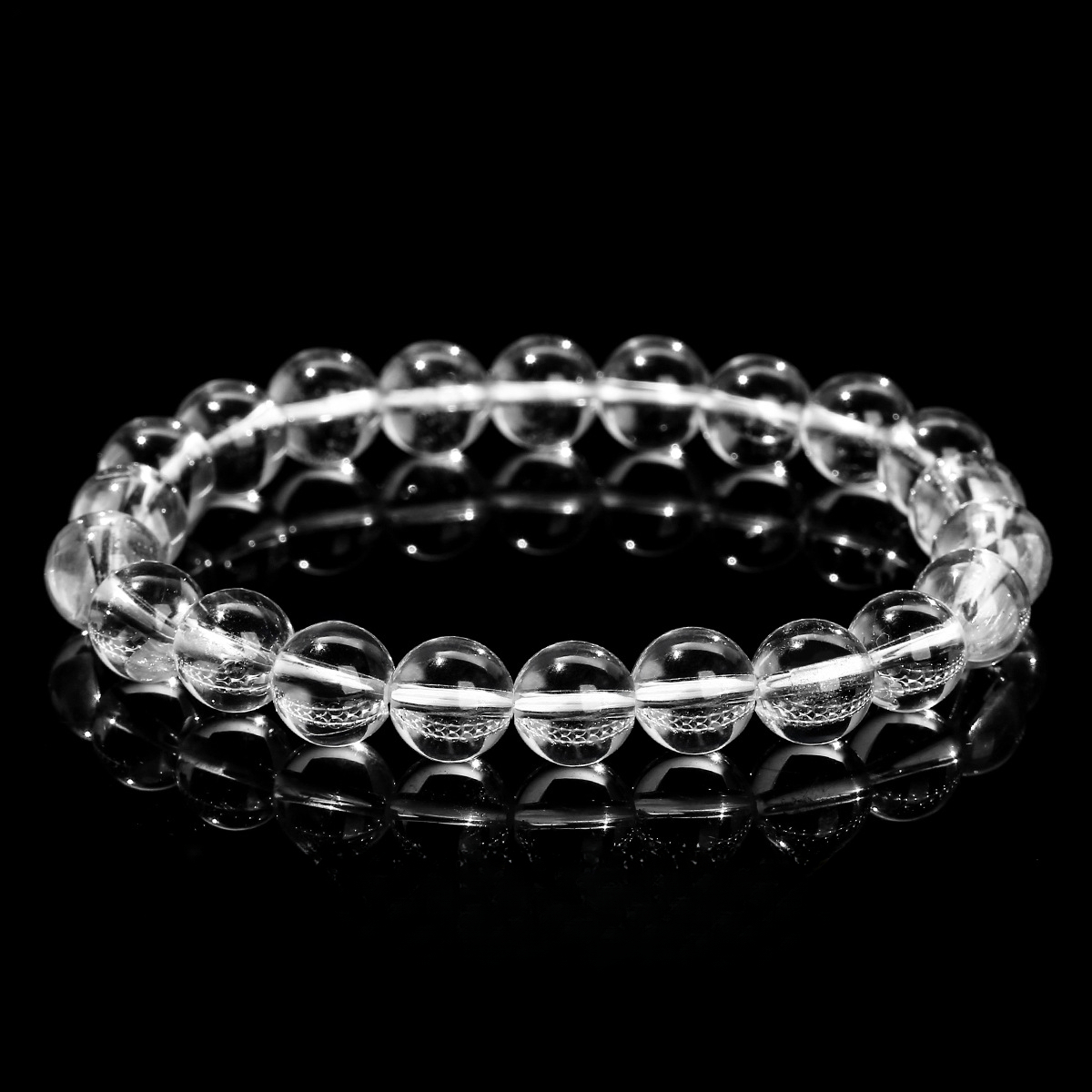 8A Natural Clear Quartz Bracelet – Transparent Body, Wholesale