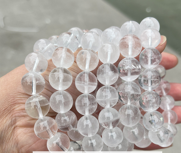 Natural White Snowflake Phantom Bracelet – White Phantom, Wholesale
