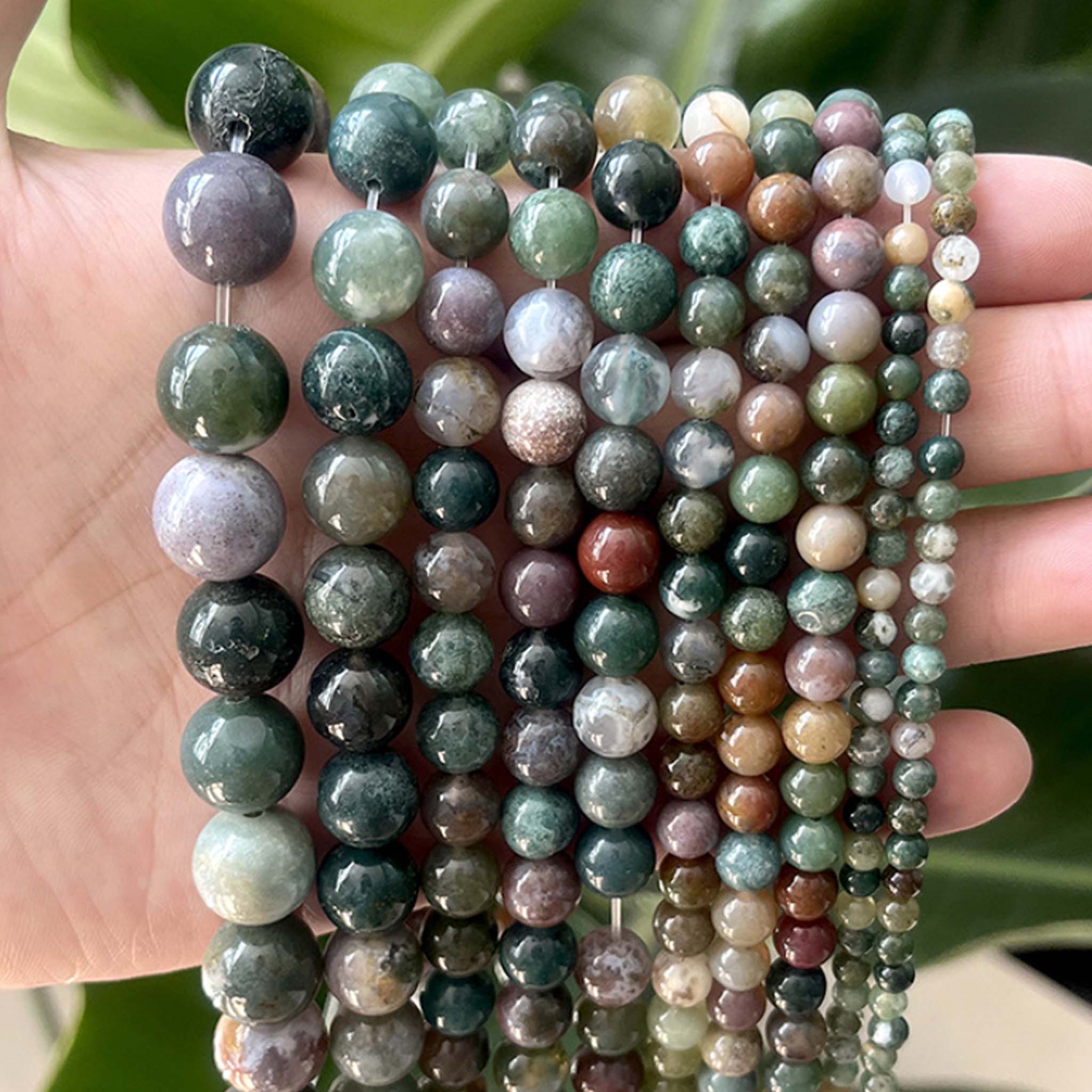 Factory Wholesale Natural Stone Beads, Mixed Gemstone Round Loose Beads, Spacer Beads for DIY Bracelet Necklace Jewelry Making, 4/6/8/10mm