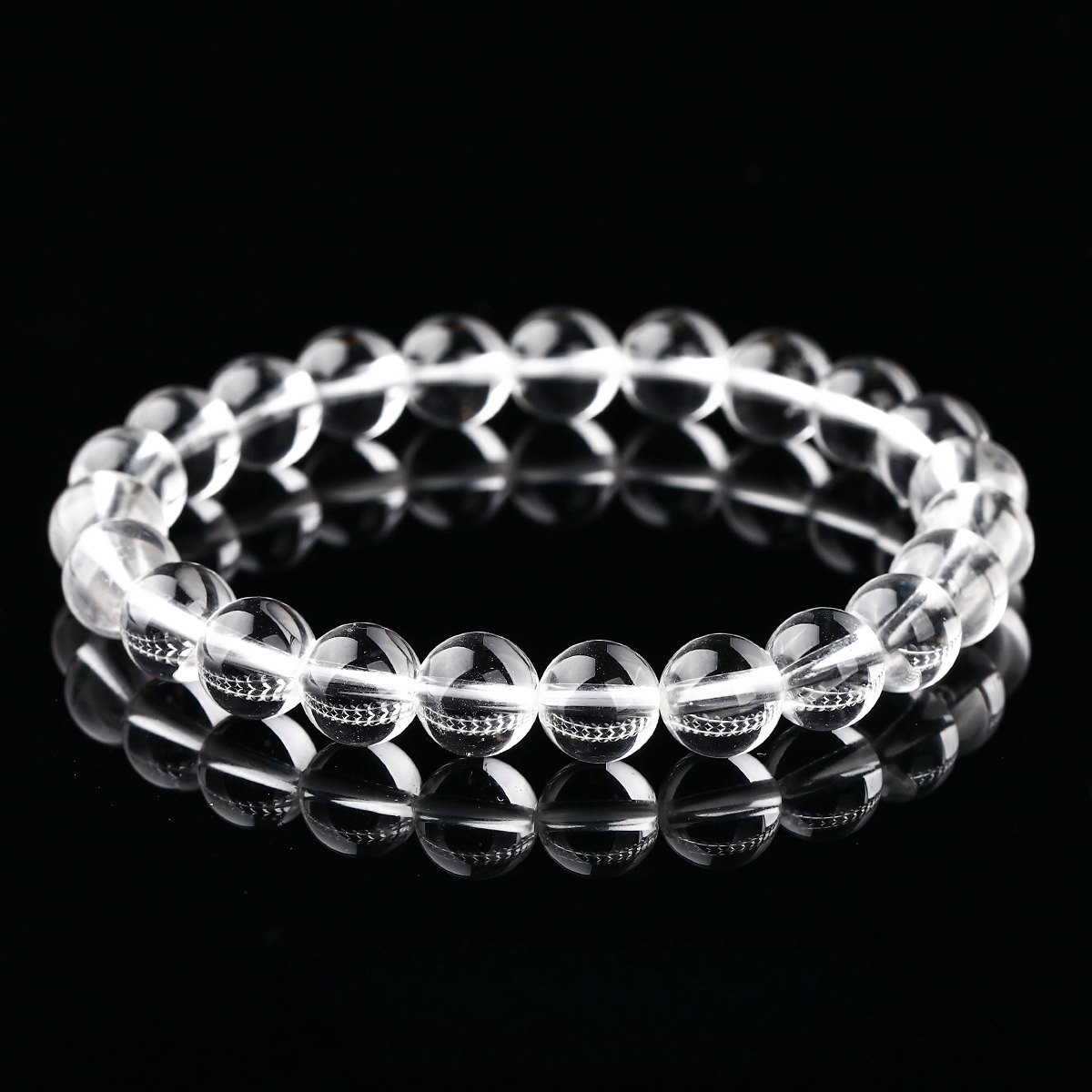 8A Natural Clear Quartz Bracelet – Transparent Body, Wholesale