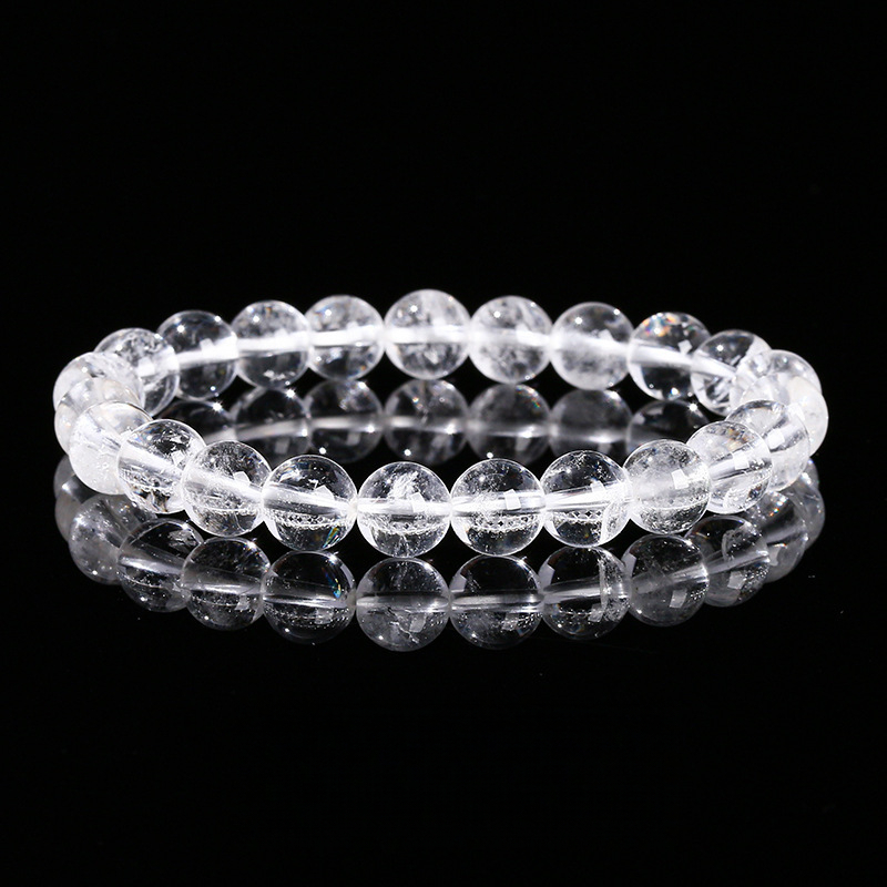 8A Natural Clear Quartz Bracelet – Transparent Body, Wholesale