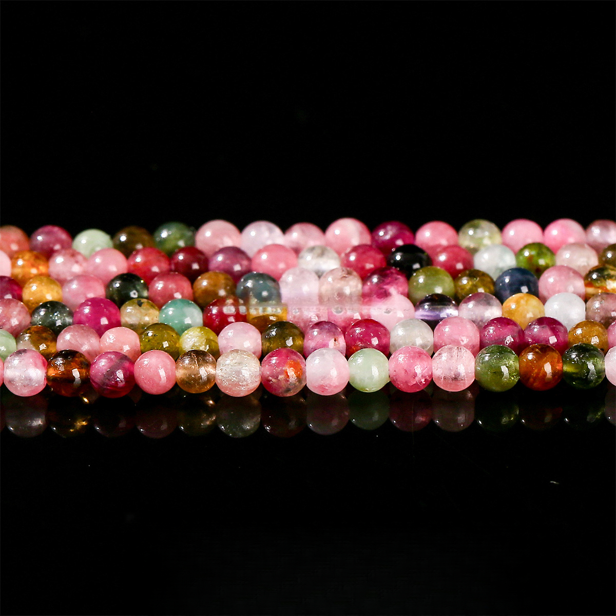 3mm Natural Tourmaline Beads – Candy Color, Wholesale