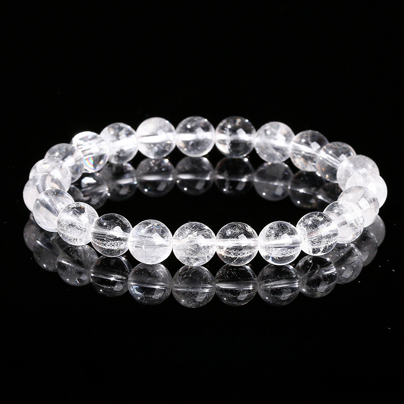 8A Natural Clear Quartz Bracelet – Transparent Body, Wholesale