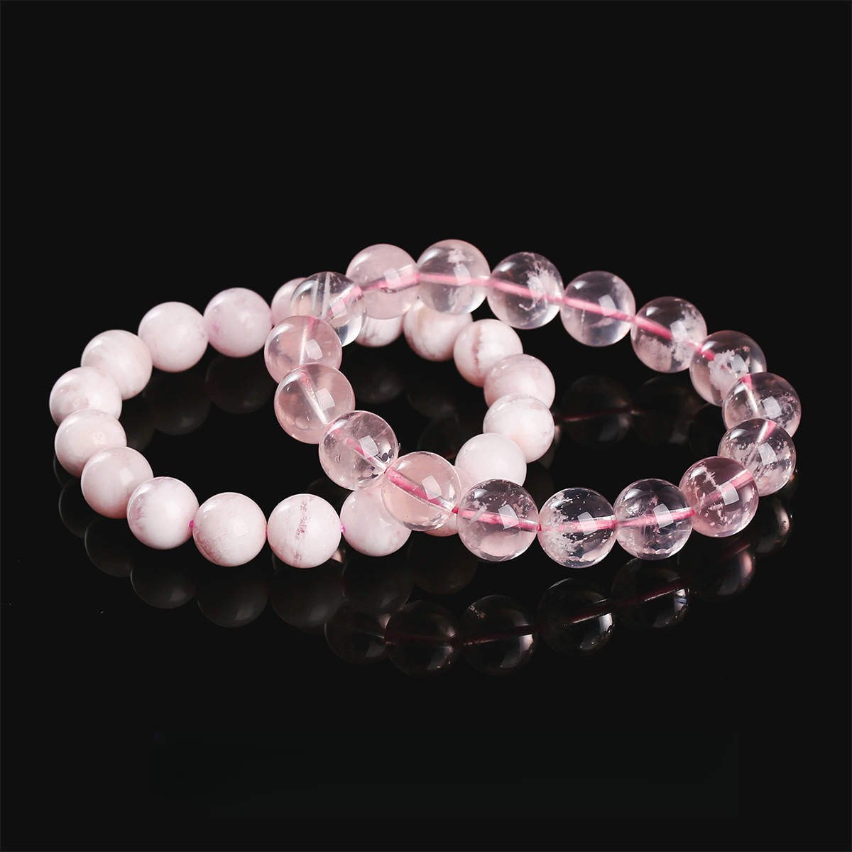 Natural White Snowflake Phantom Bracelet – White Phantom, Wholesale