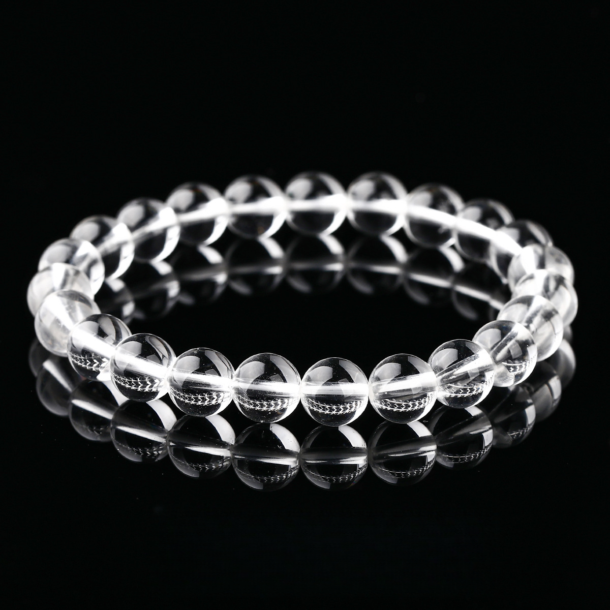 8A Natural Clear Quartz Bracelet – Transparent Body, Wholesale