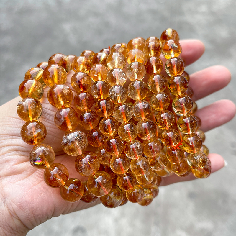 7A Yellow Tangerine Quartz Bracelet – Wealth, Wholesale