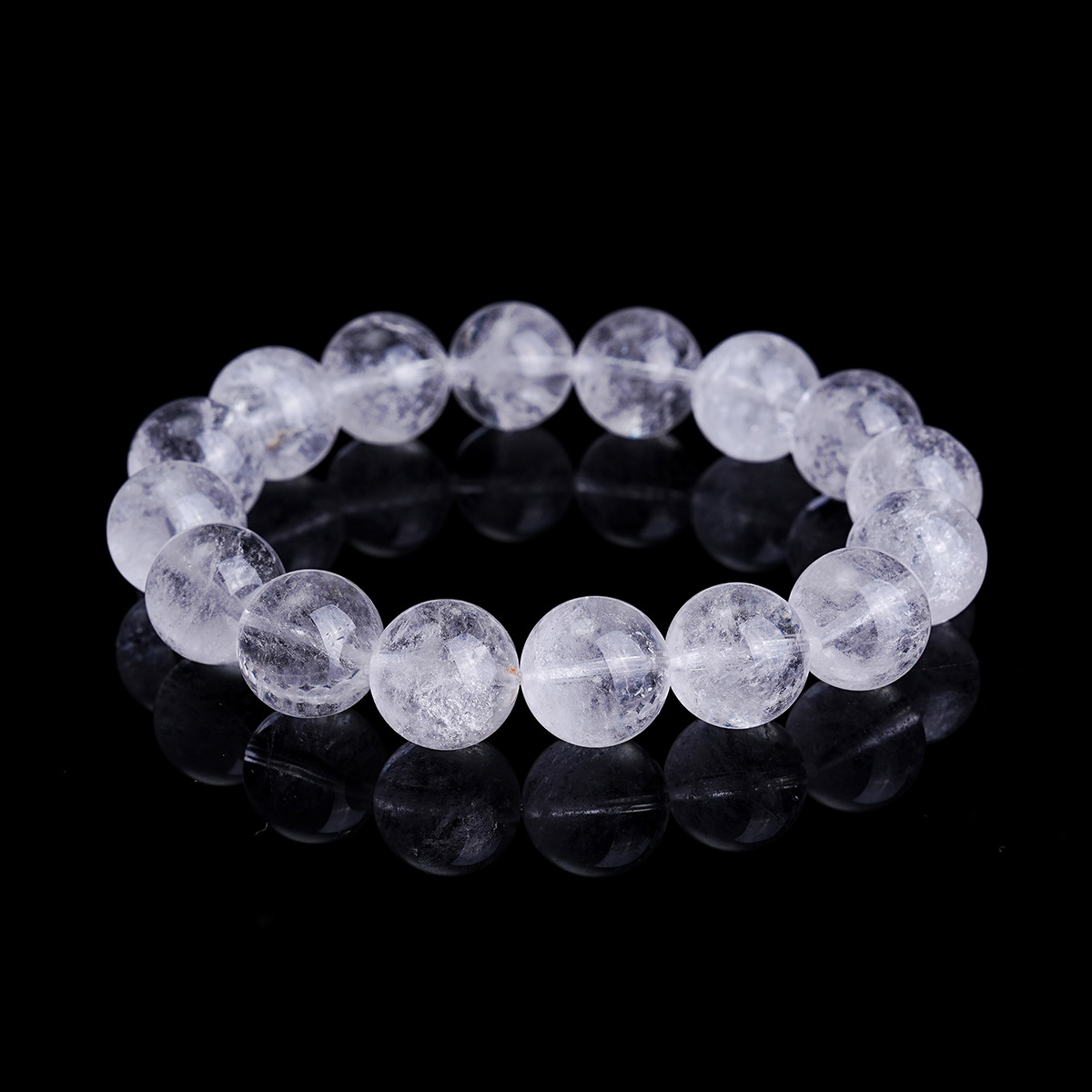 Natural White Snowflake Phantom Bracelet – White Phantom, Wholesale