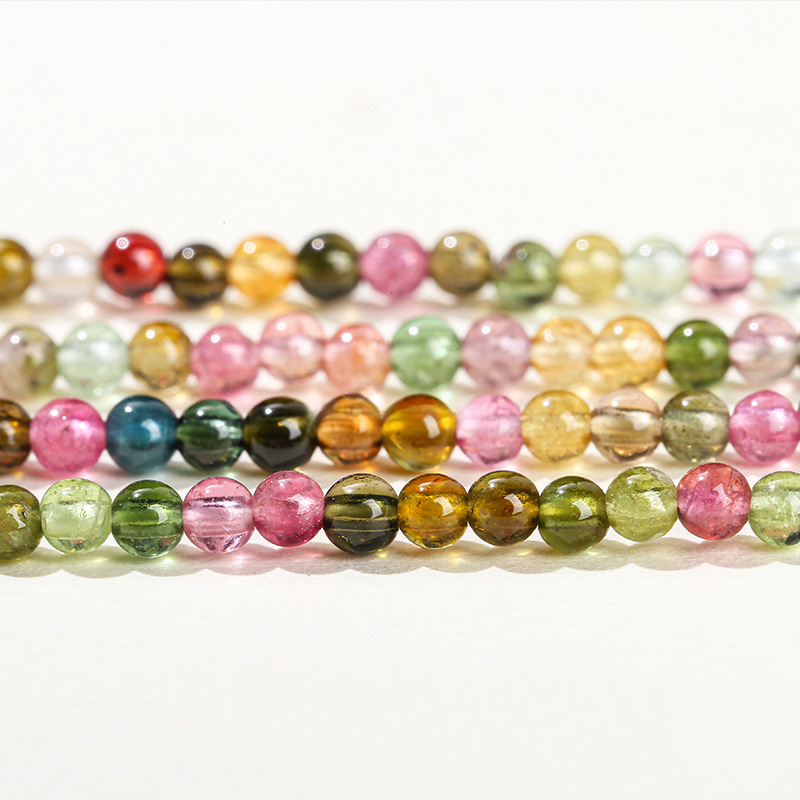 3mm Natural Tourmaline Beads – Candy Color, Wholesale