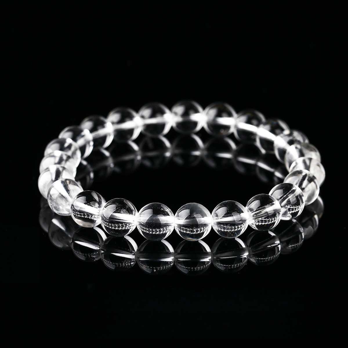 8A Natural Clear Quartz Bracelet – Transparent Body, Wholesale