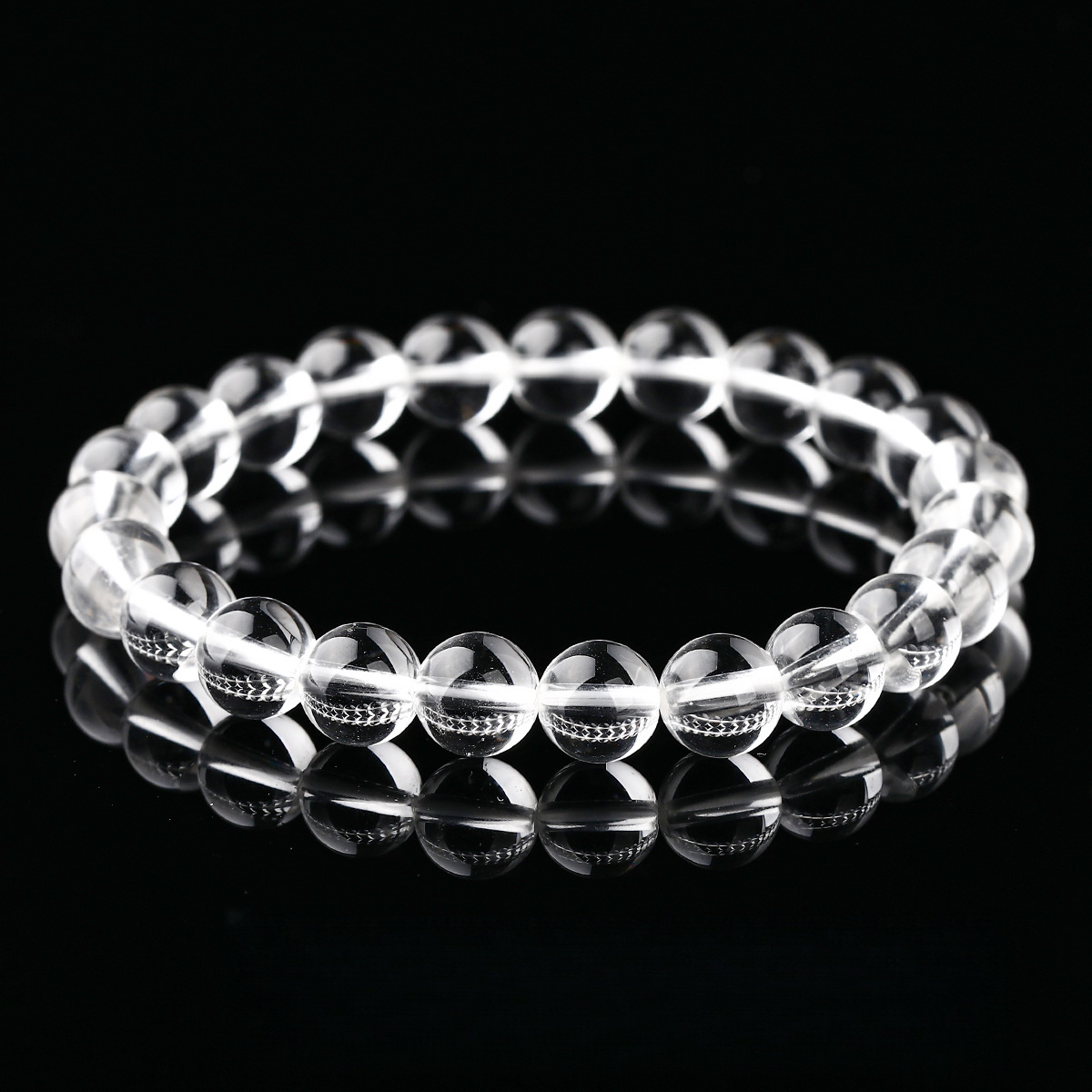 8A Natural Clear Quartz Bracelet – Transparent Body, Wholesale