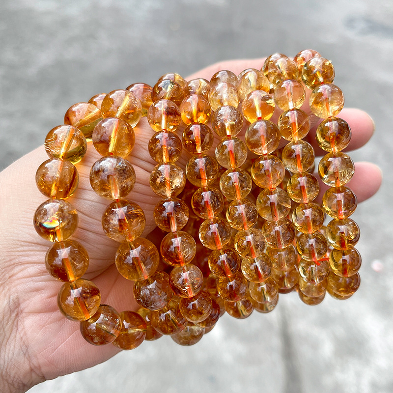 7A Yellow Tangerine Quartz Bracelet – Wealth, Wholesale
