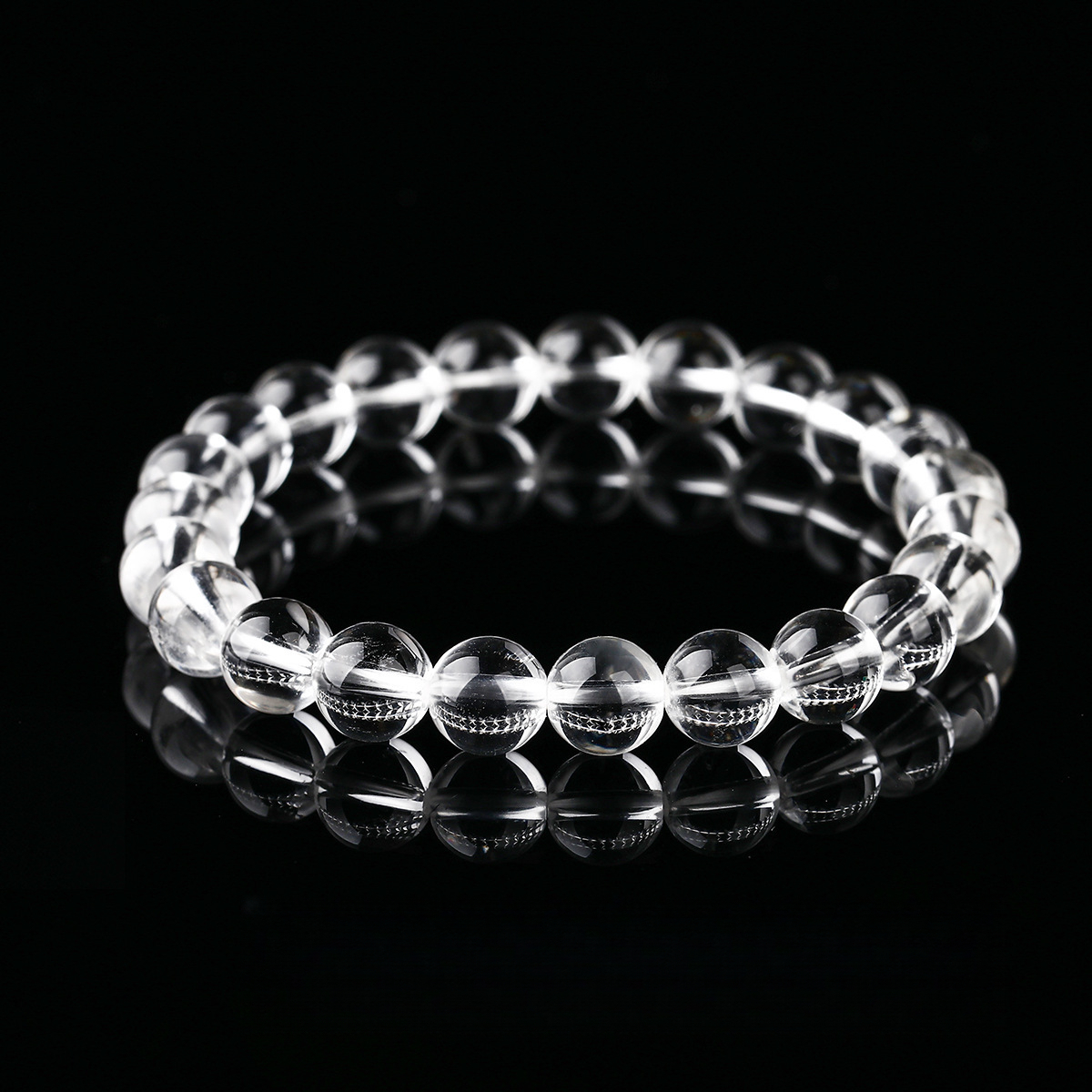 8A Natural Clear Quartz Bracelet – Transparent Body, Wholesale