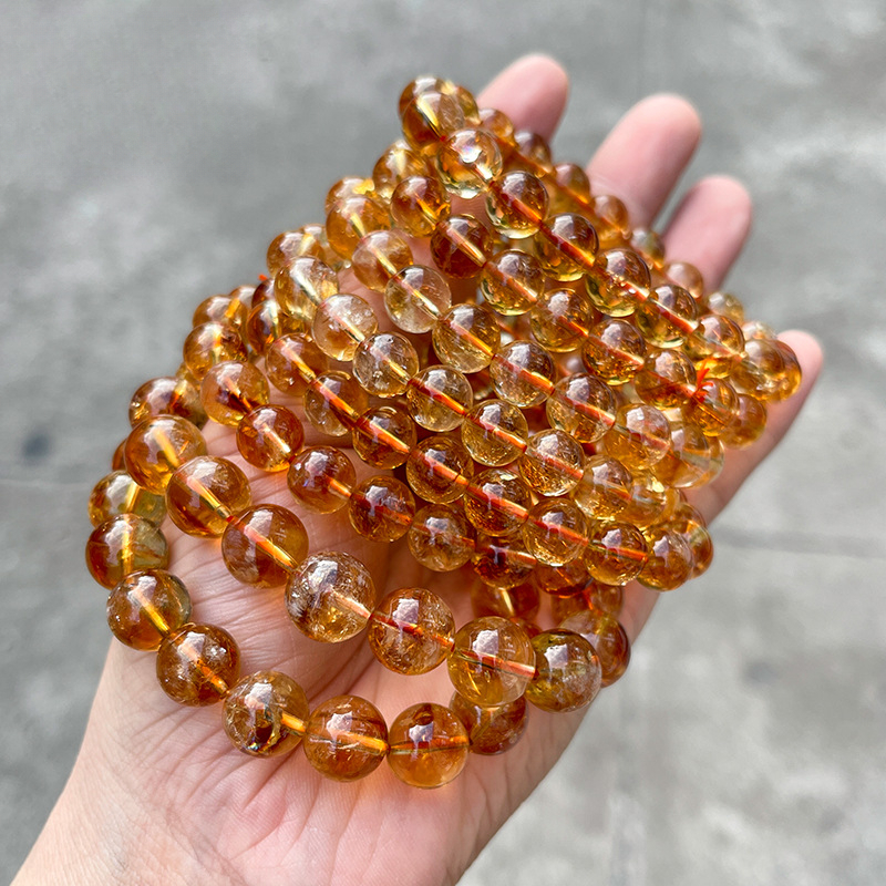 7A Yellow Tangerine Quartz Bracelet – Wealth, Wholesale