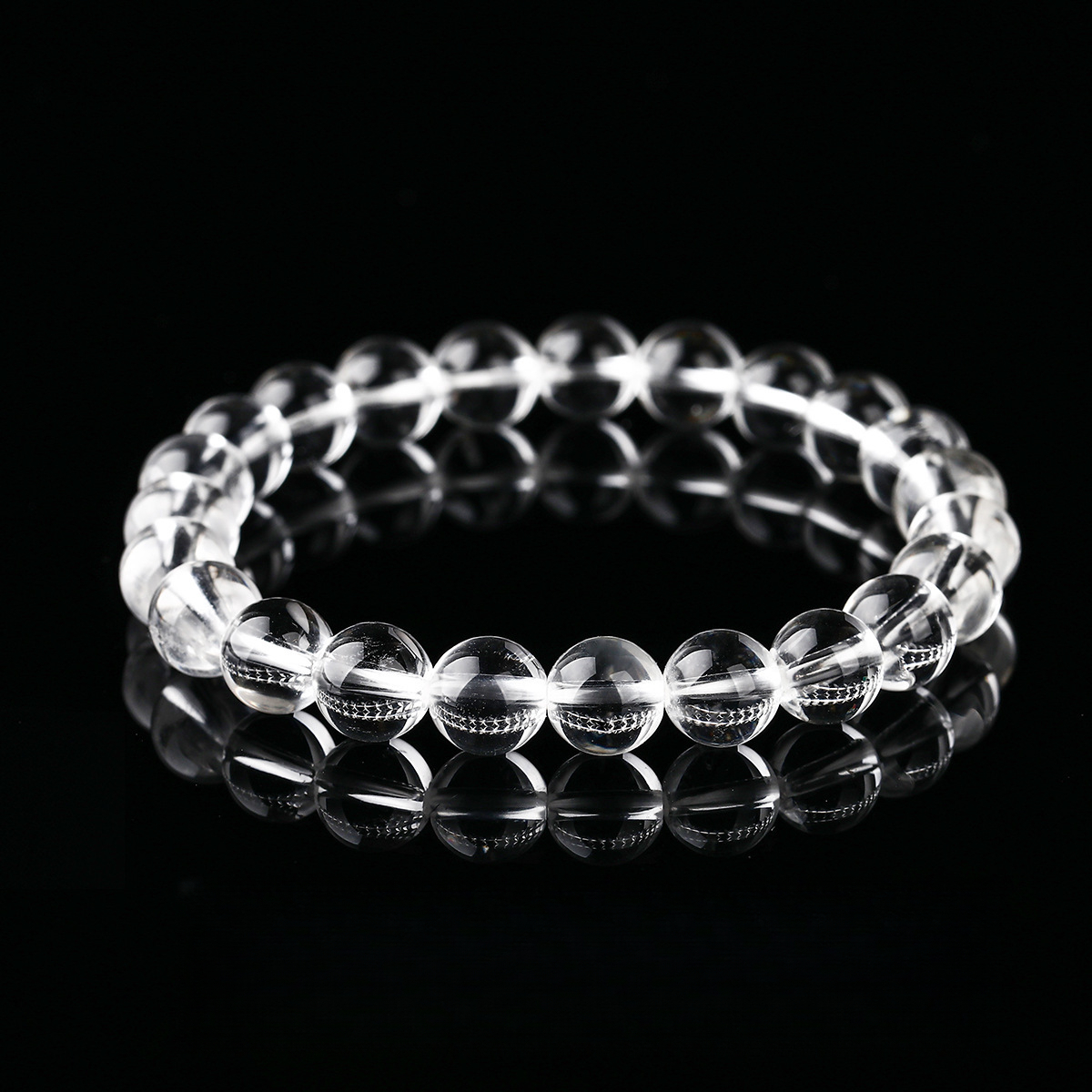 8A Natural Clear Quartz Bracelet – Transparent Body, Wholesale