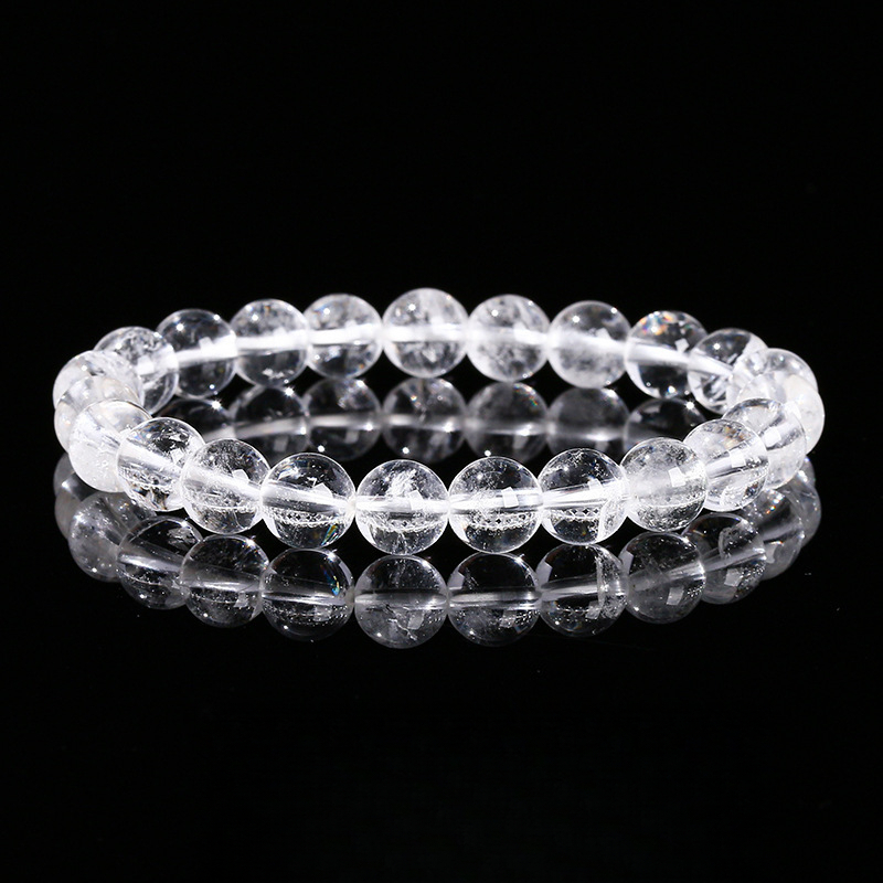 8A Natural Clear Quartz Bracelet – Transparent Body, Wholesale