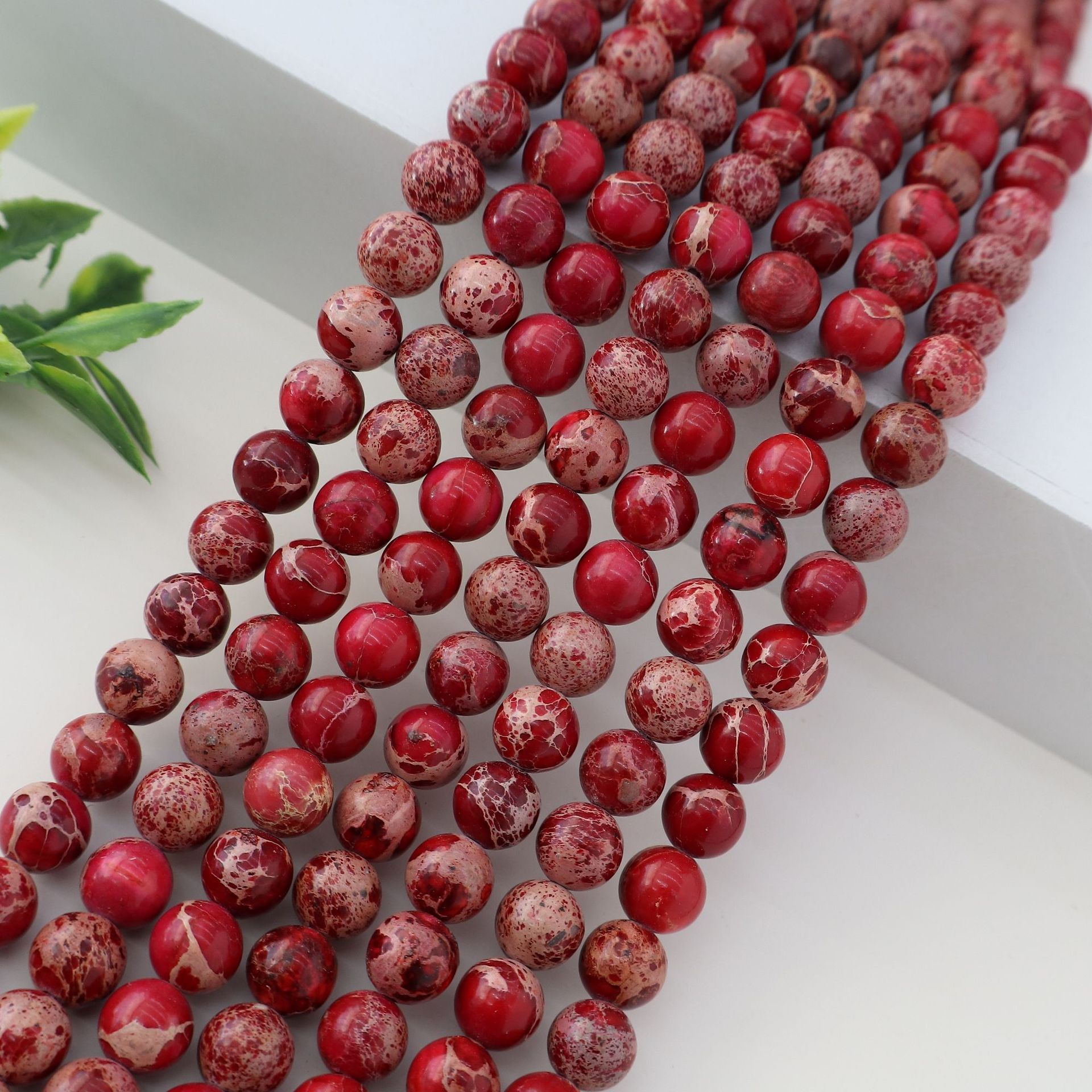 Wholesale Natural Imperial Jasper Round Beads, Loose Gemstone Beads for DIY Bracelet Necklace Jewelry Making, 4/6/8/10mm
