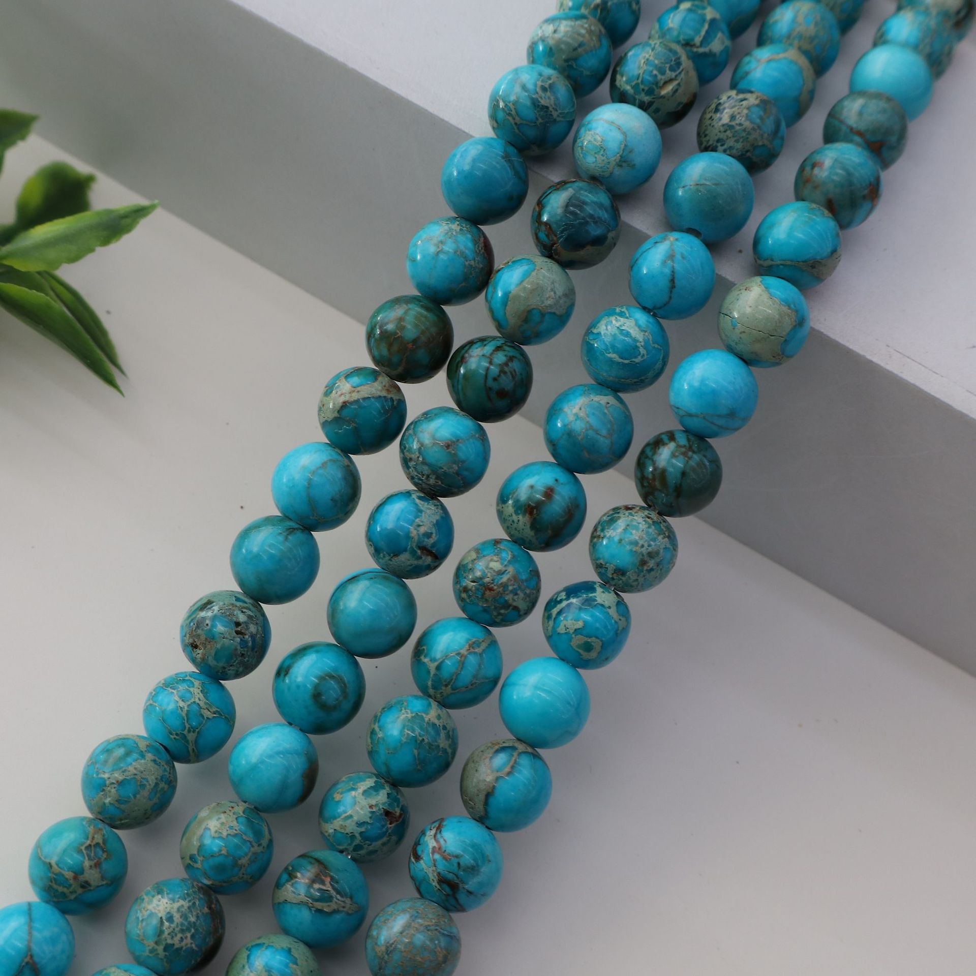 Wholesale Natural Imperial Jasper Round Beads, Loose Gemstone Beads for DIY Bracelet Necklace Jewelry Making, 4/6/8/10mm