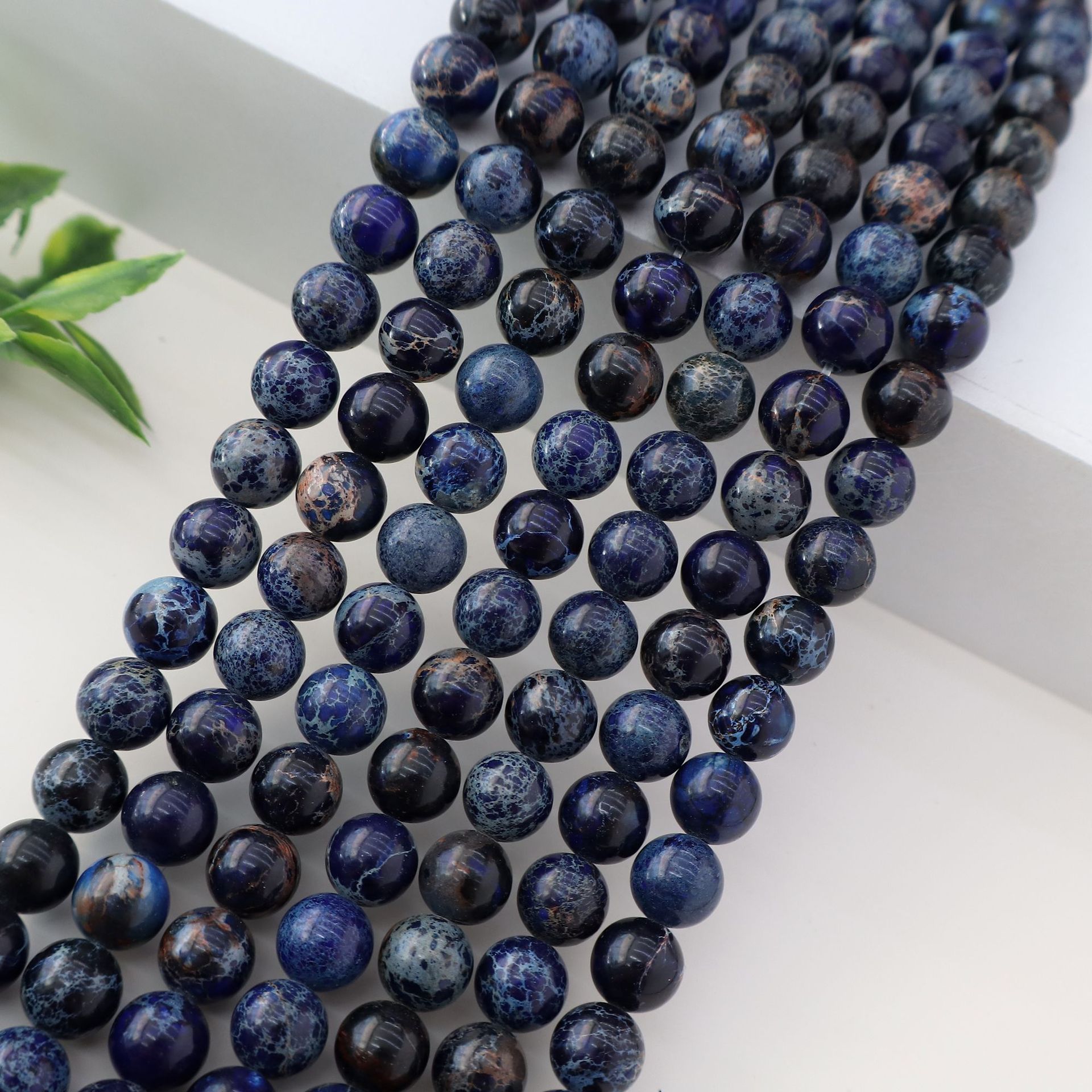 Wholesale Natural Imperial Jasper Round Beads, Loose Gemstone Beads for DIY Bracelet Necklace Jewelry Making, 4/6/8/10mm