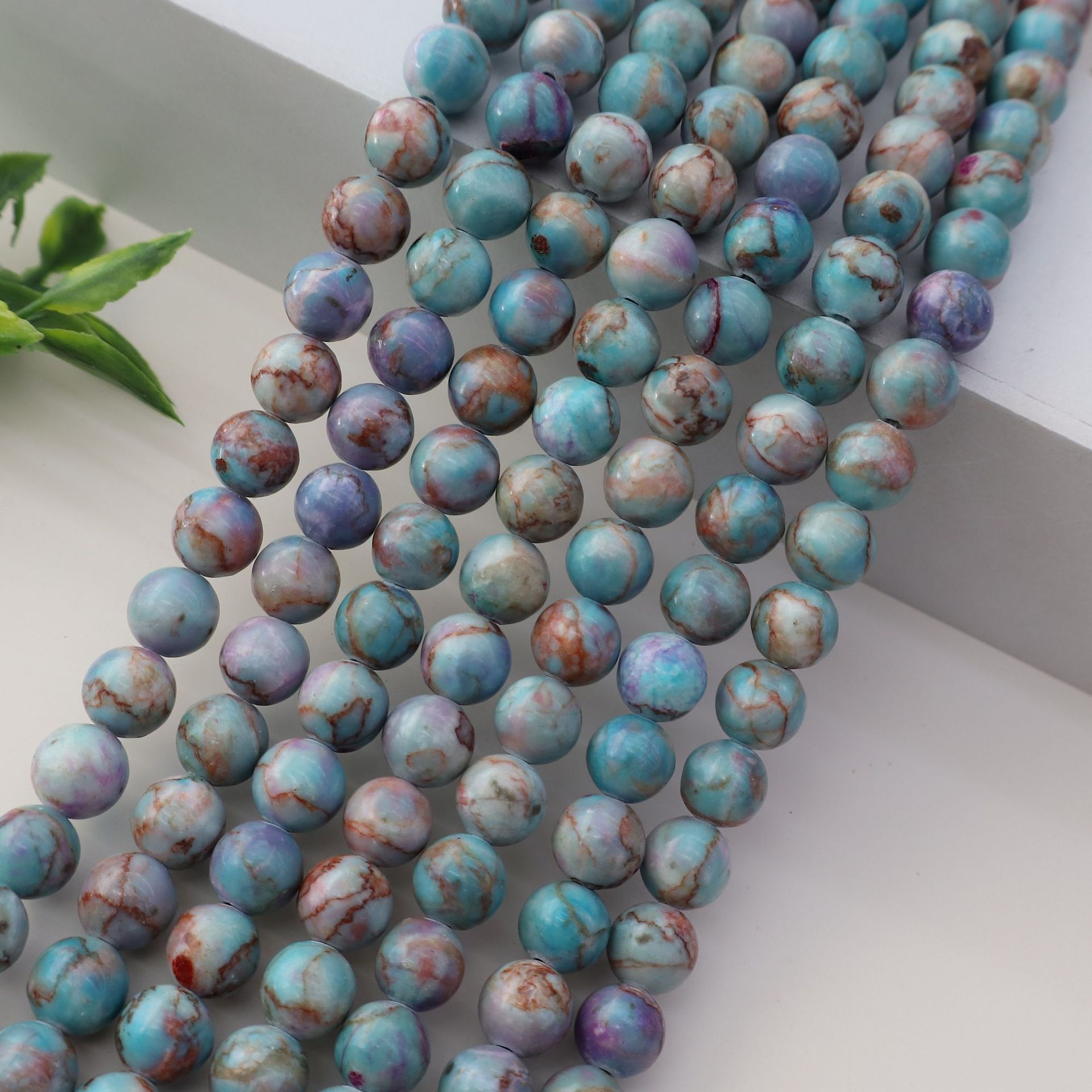 Wholesale Natural Imperial Jasper Round Beads, Loose Gemstone Beads for DIY Bracelet Necklace Jewelry Making, 4/6/8/10mm