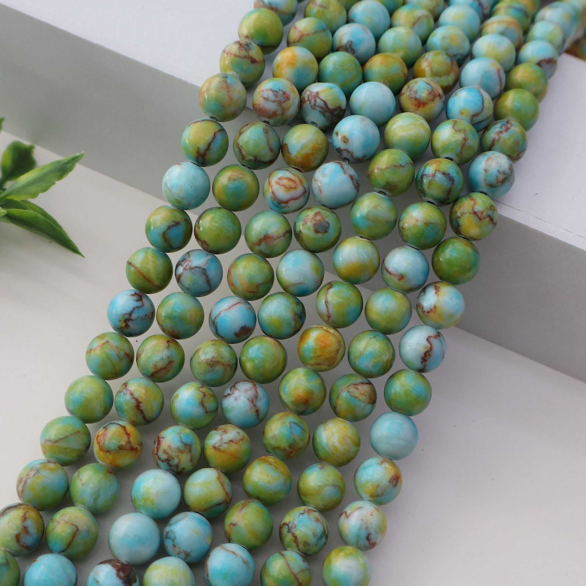 Wholesale Natural Imperial Jasper Round Beads, Loose Gemstone Beads for DIY Bracelet Necklace Jewelry Making, 4/6/8/10mm