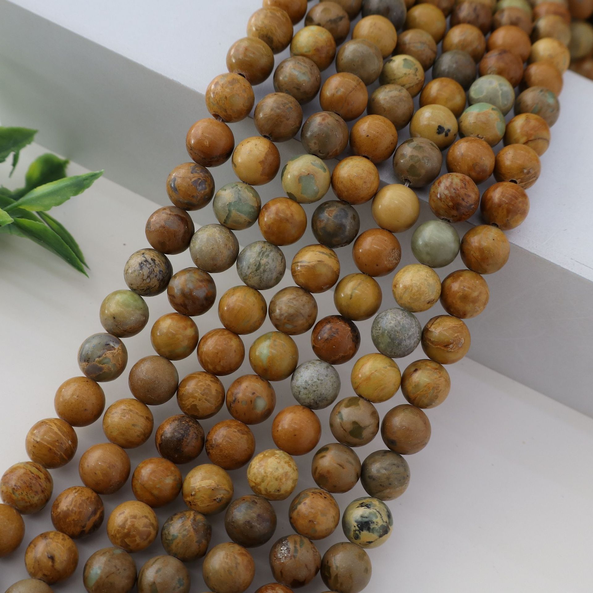 Wholesale Natural Imperial Jasper Round Beads, Loose Gemstone Beads for DIY Bracelet Necklace Jewelry Making, 4/6/8/10mm