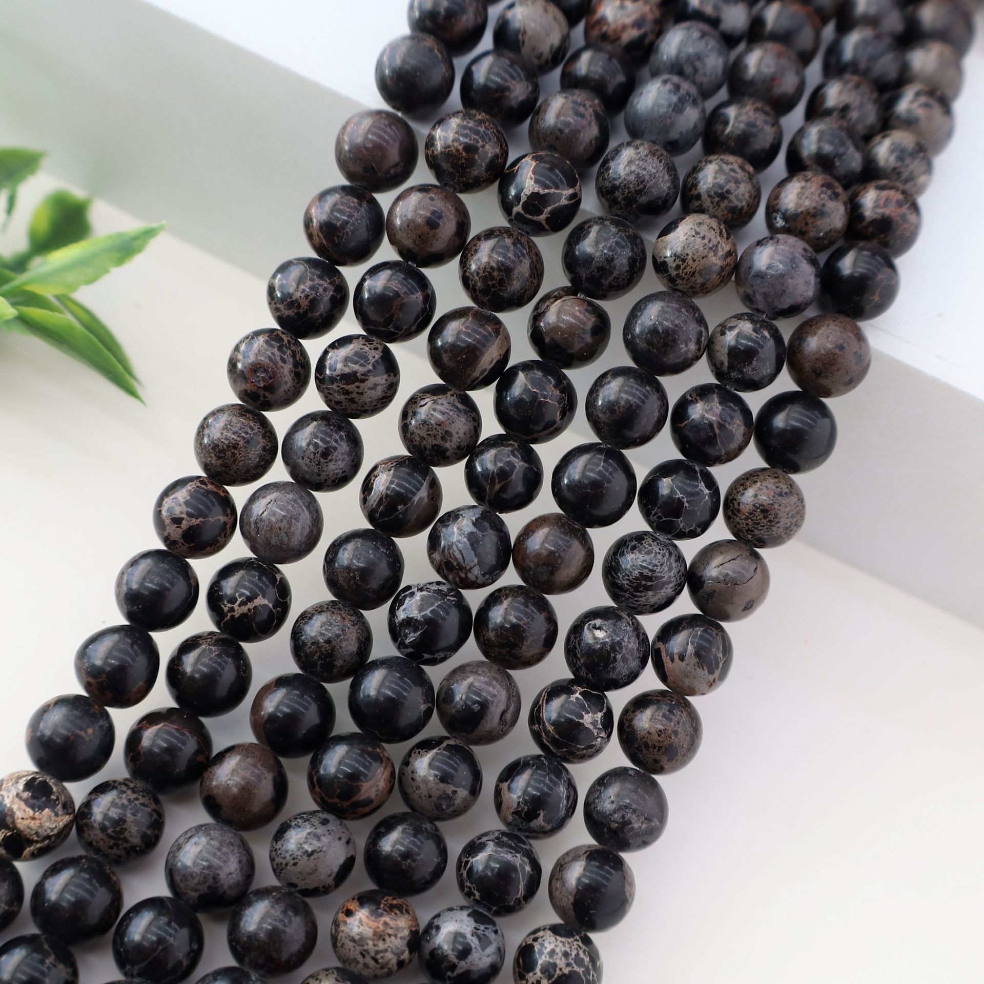 Wholesale Natural Imperial Jasper Round Beads, Loose Gemstone Beads for DIY Bracelet Necklace Jewelry Making, 4/6/8/10mm
