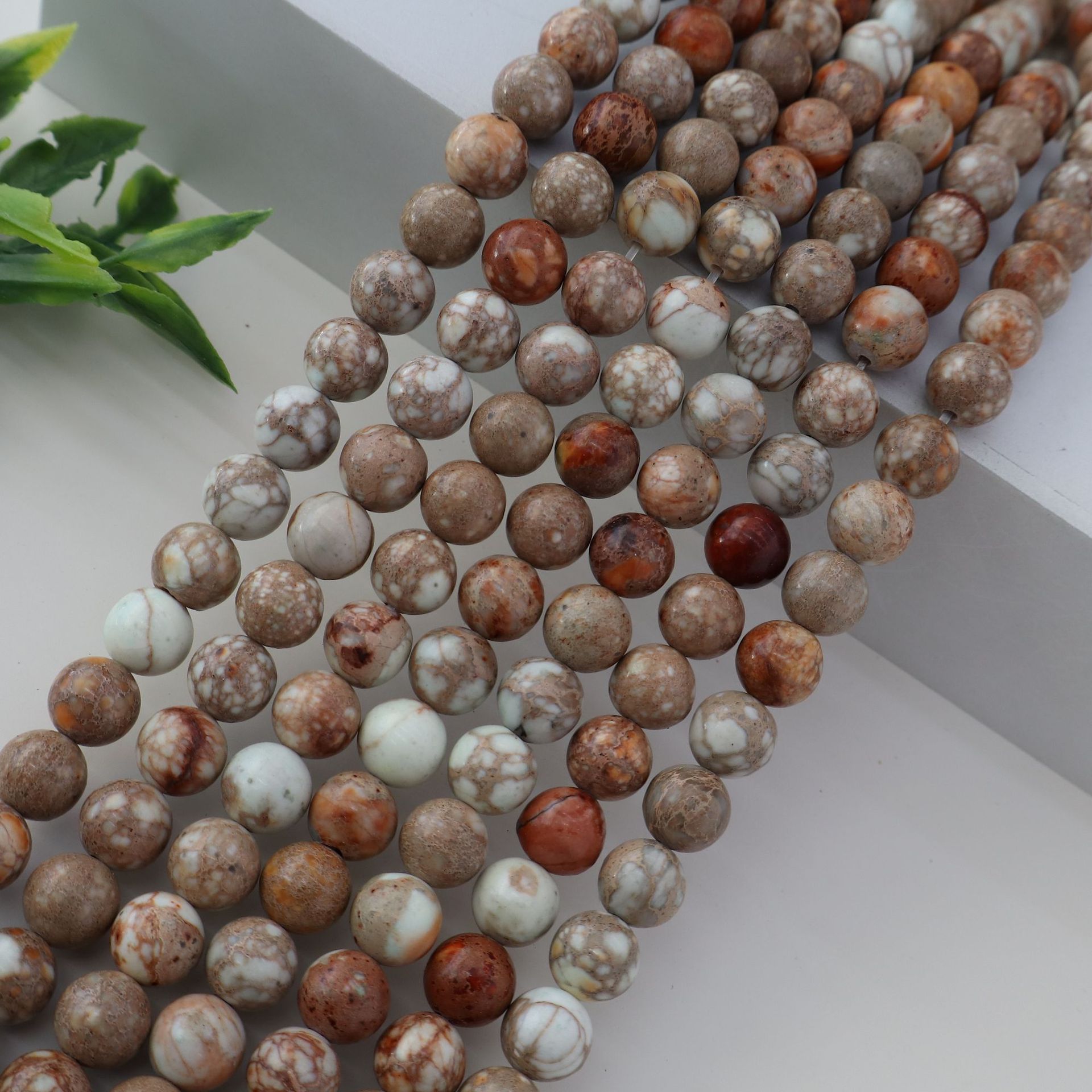 Wholesale Natural Imperial Jasper Round Beads, Loose Gemstone Beads for DIY Bracelet Necklace Jewelry Making, 4/6/8/10mm
