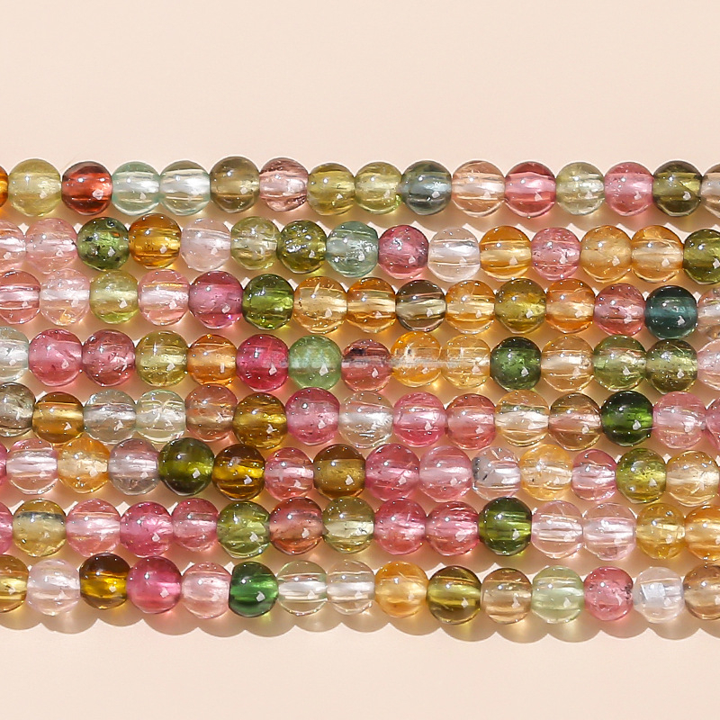 3mm Natural Tourmaline Beads – Candy Color, Wholesale