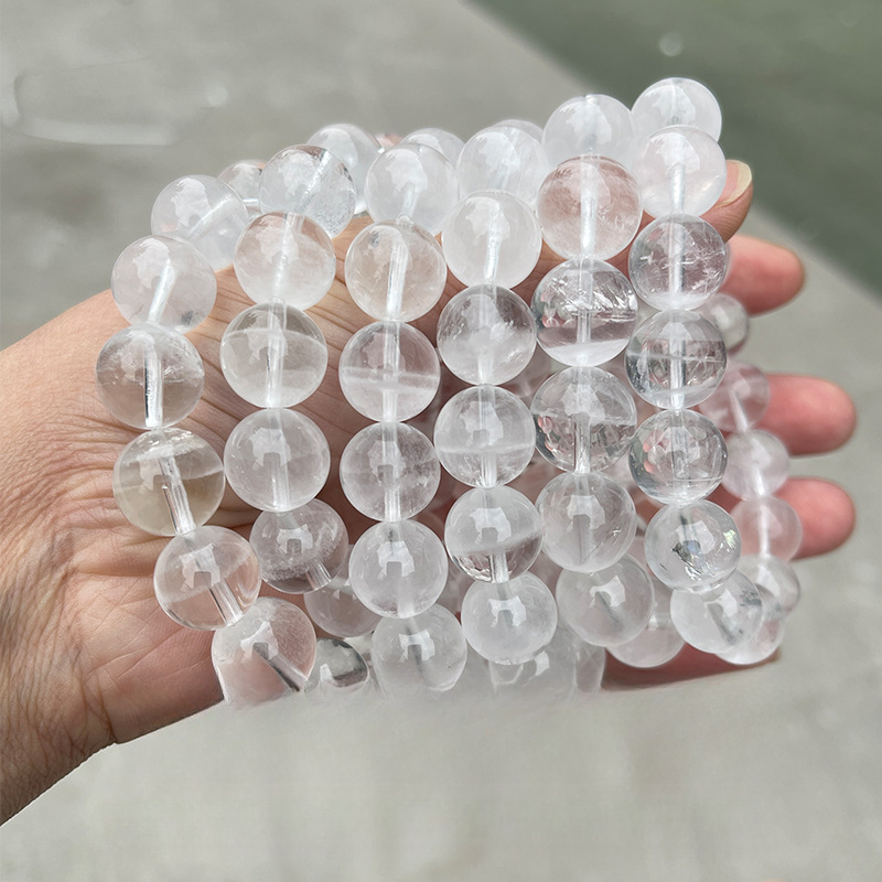 Natural White Snowflake Phantom Bracelet – White Phantom, Wholesale
