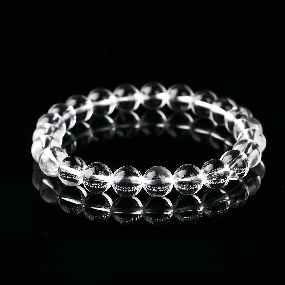 8A Natural Clear Quartz Bracelet – Transparent Body, Wholesale