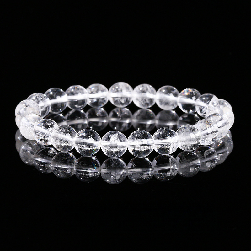 8A Natural Clear Quartz Bracelet – Transparent Body, Wholesale