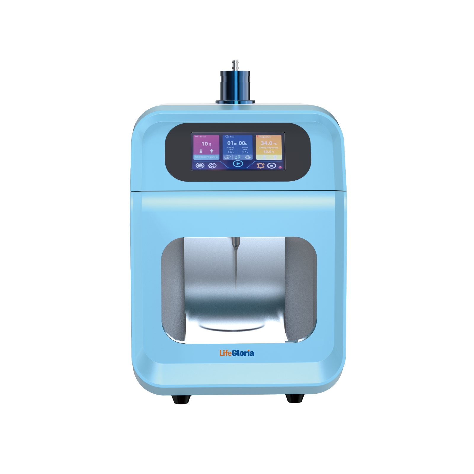 Ultrasonic Cell Disruption System | 10–100% Power Adjustable, 0–9999min Timer