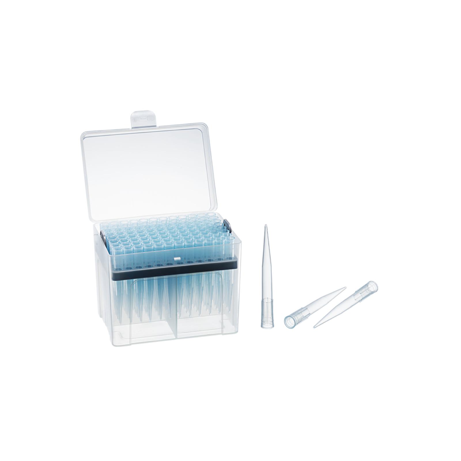 1000μL Sterile Low Retention Pipette Tips, Blue, 96 Tips/Box, 50 Boxes/Case for PCR and Laboratory Liquid Handling