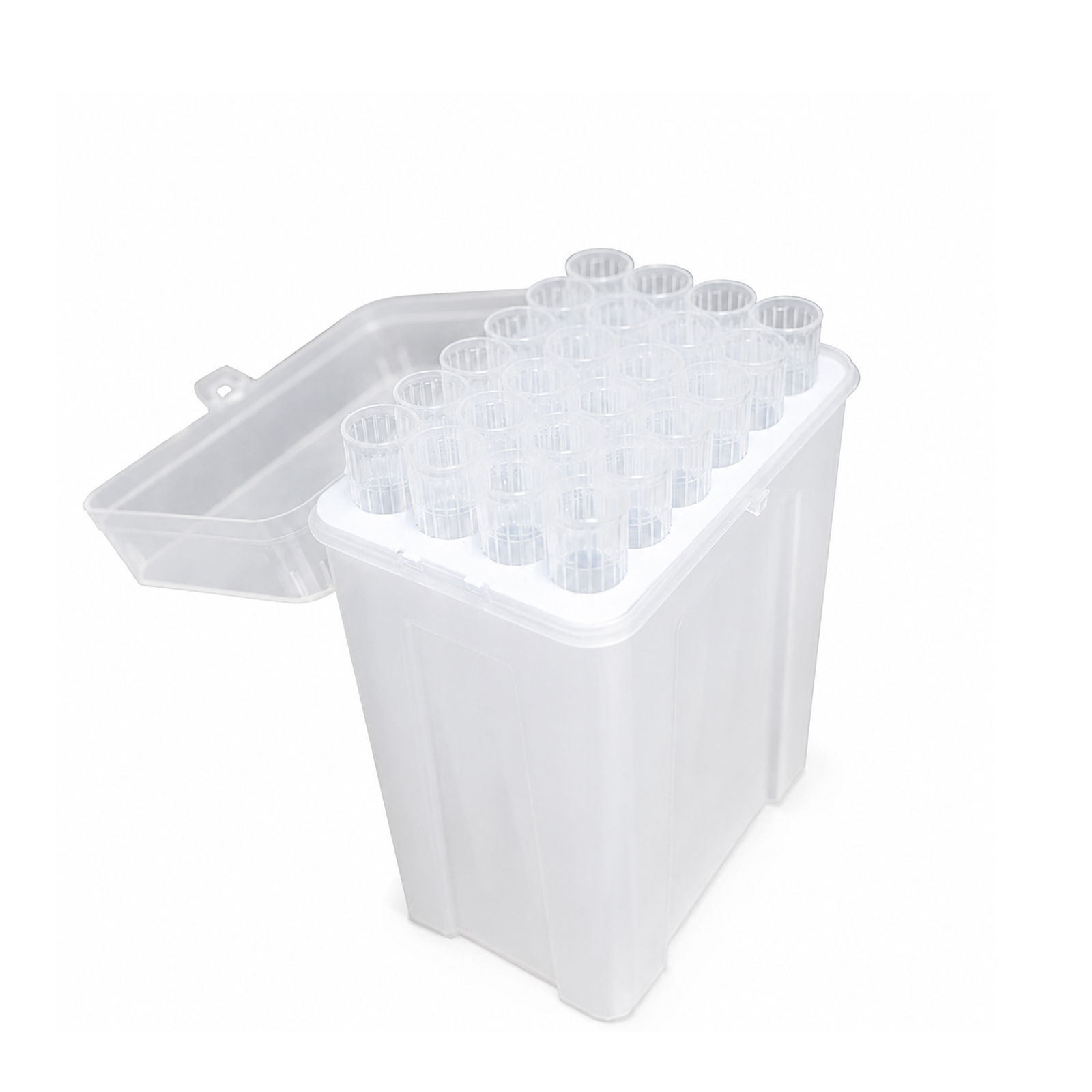 10mL Sterile Pipette Tips, Clear, Racked 24 Tips/Box, 20 Boxes/Case for Laboratory Liquid Handling