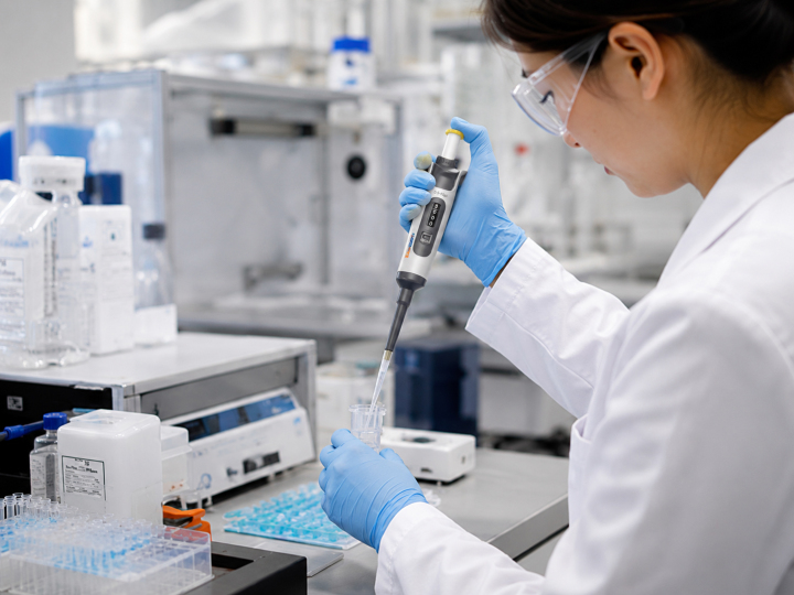 LifeGloria adjustable laboratory micropipette for precise liquid handling