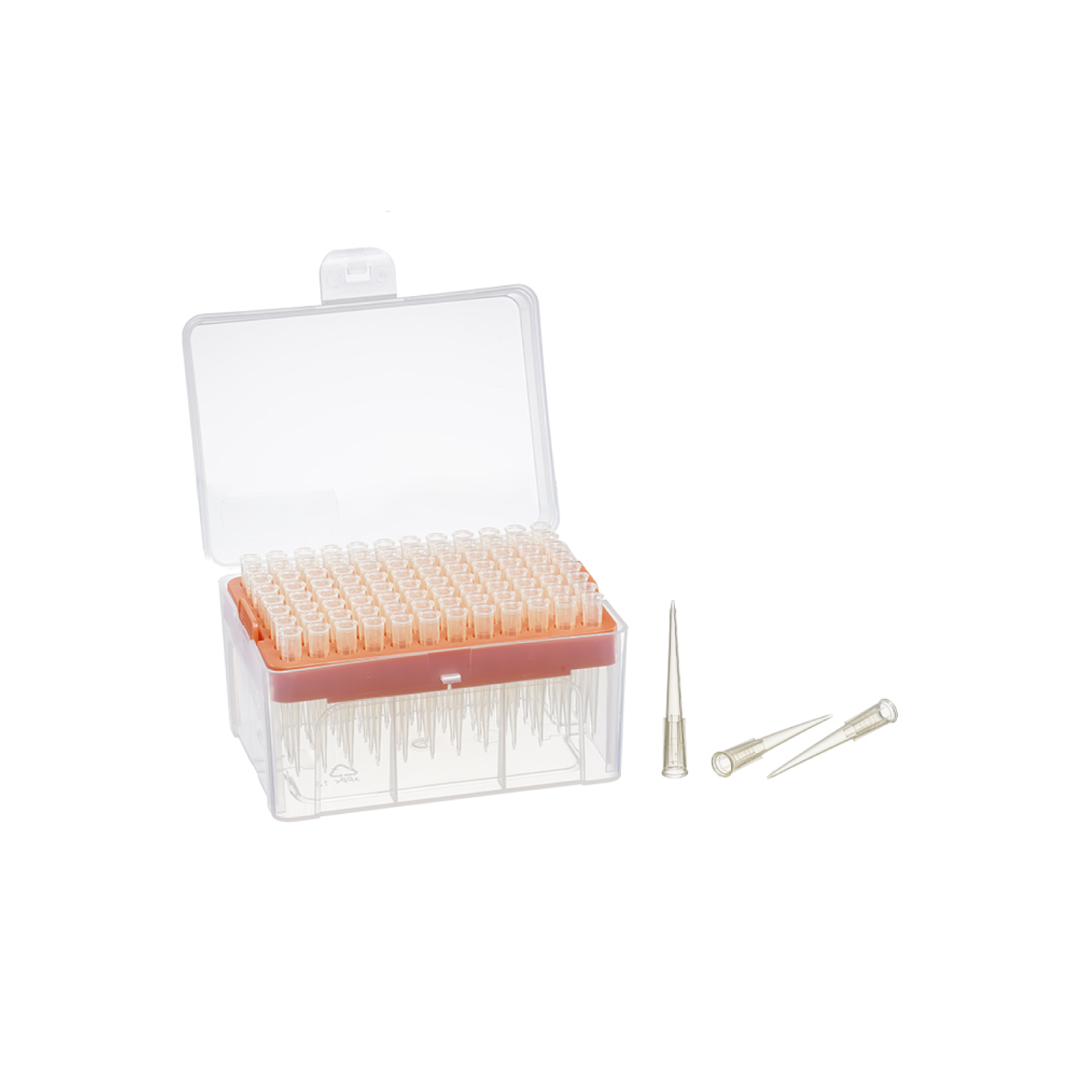 200μL Sterile Low Retention Pipette Tips, Yellow, Racked 96 Tips/Box, 50 Boxes/Case for Accurate Laboratory Liquid Handling