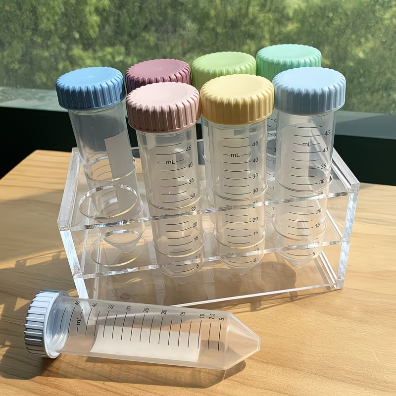50 mL Colored Centrifuge Tubes, Sterile Polypropylene Laboratory Tubes, Conical Bottom, 12,000 RPM