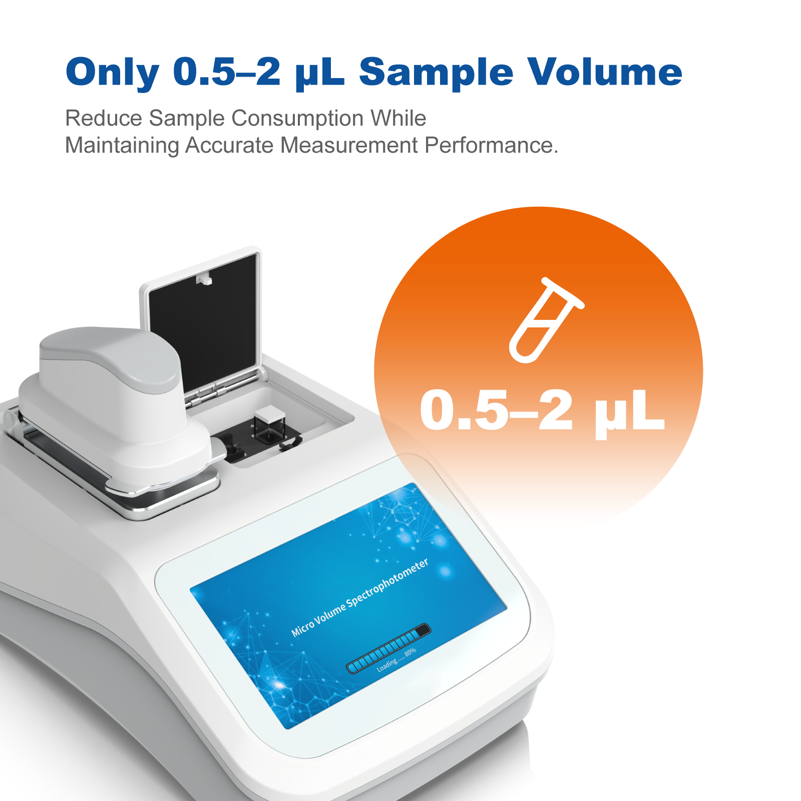 Micro-Volume UV-Vis Spectrophotometer | Nucleic Acid & Protein Analyzer