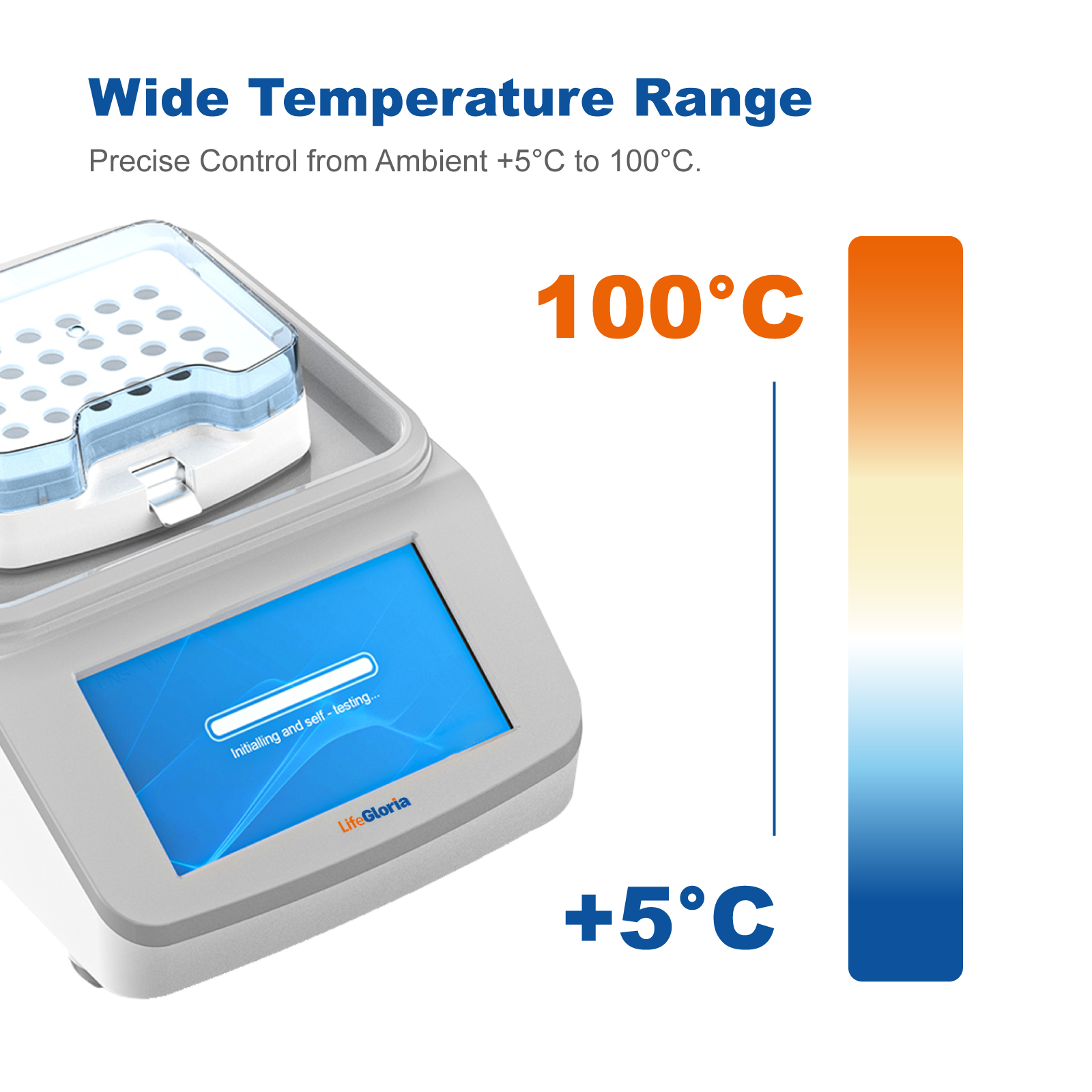 Heating Thermo Mixer with Metal Dry Bath | Temperature-Controlled Sample Incubator