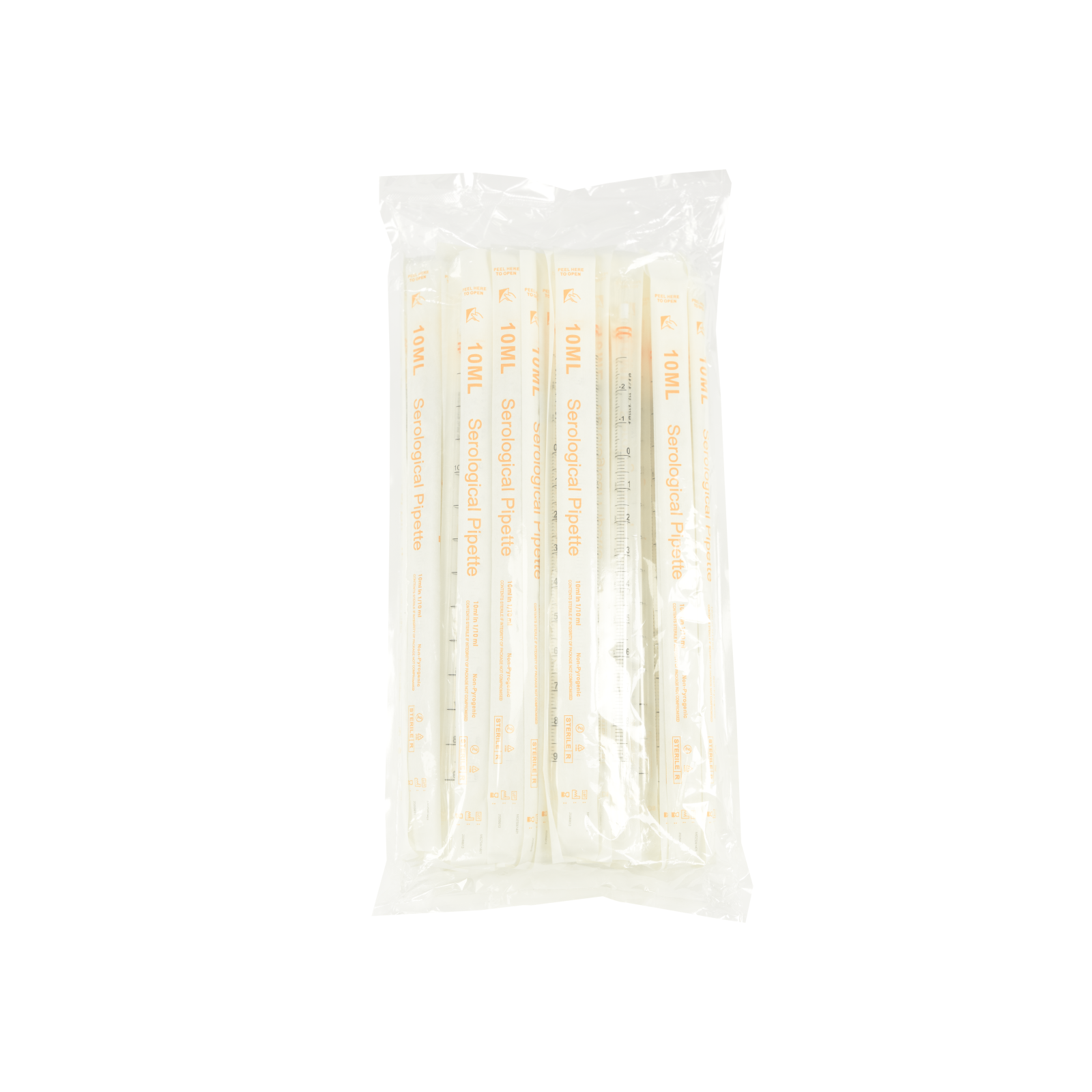 Sterile Serological Pipettes 5mL–50mL | Graduated Polystyrene (PS) Pipettes, DNase RNase Free, Individually Wrapped Lab Consumables