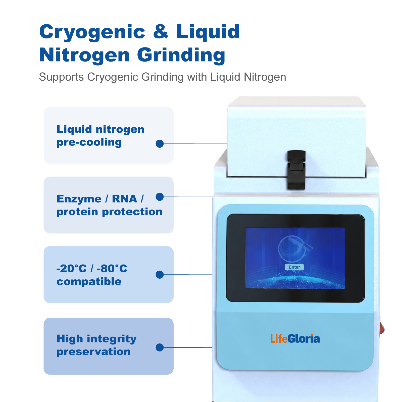 High-Speed Tissue Homogenizer Grinder Tiss-24/48 | 24/48 Sample Bead Mill Homogenizer for DNA RNA Protein Extraction | Laboratory Equipment
