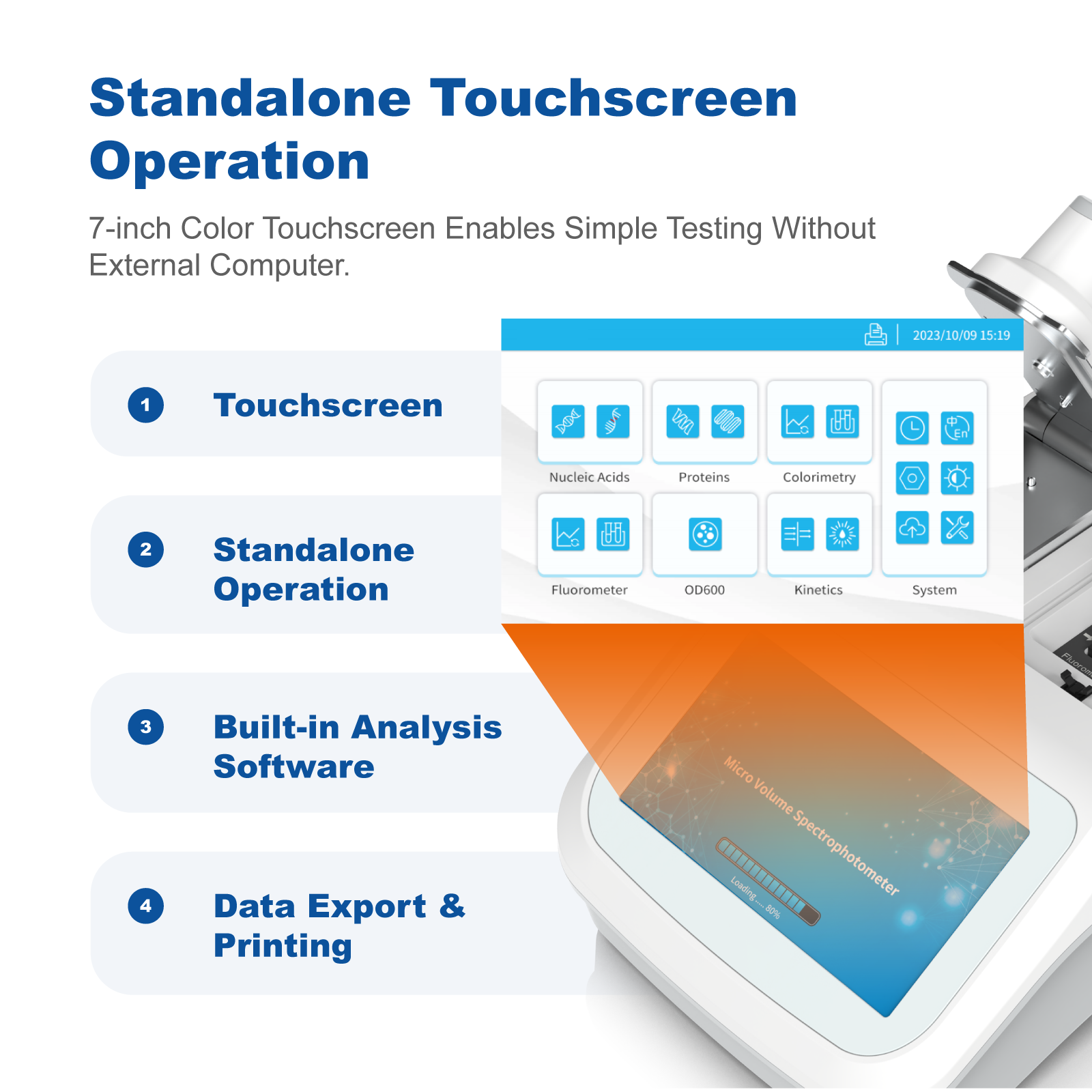 Micro-Volume UV-Vis Spectrophotometer | Nucleic Acid & Protein Analyzer