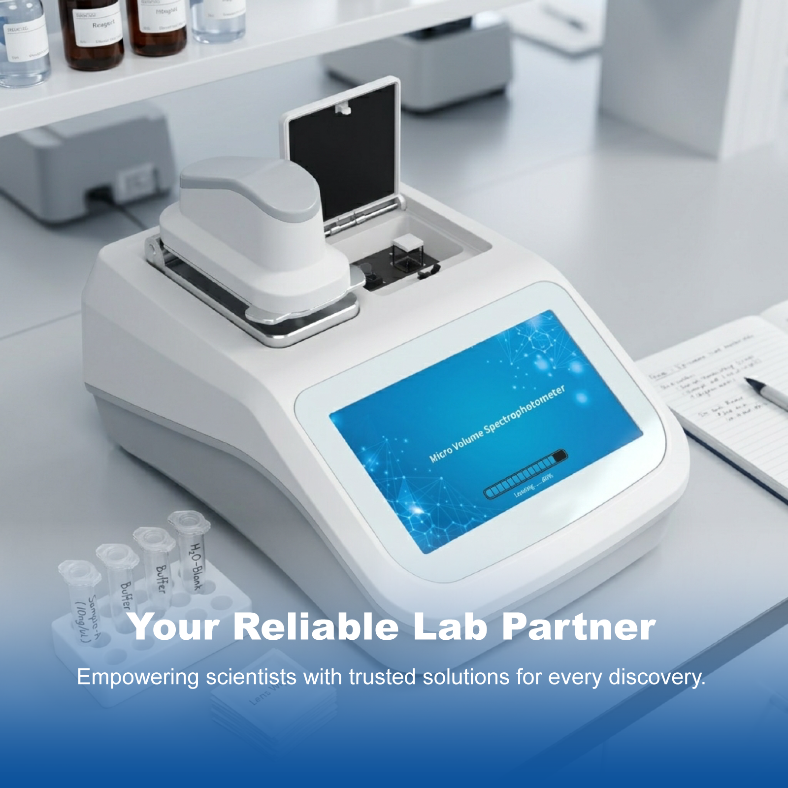 Micro-Volume UV-Vis Spectrophotometer | Nucleic Acid & Protein Analyzer