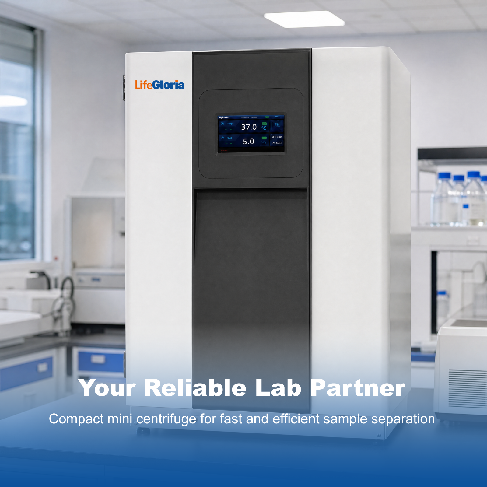170L & 240L CO2 Incubator with SUS304 Chamber | Touch Screen Cell Culture Incubator with Precise Temperature, CO2 & Humidity Control