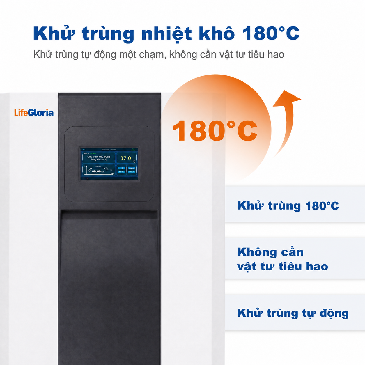 Tủ ấm nuôi cấy tế bào CO2 MCO-170HS 170L | Tiệt trùng nhiệt khô 180°C, khử trùng UV, màn hình cảm ứng 7 inch, tủ ấm CO2 phòng thí nghiệm 220V cho nuôi cấy tế bào, mô và vi khuẩn