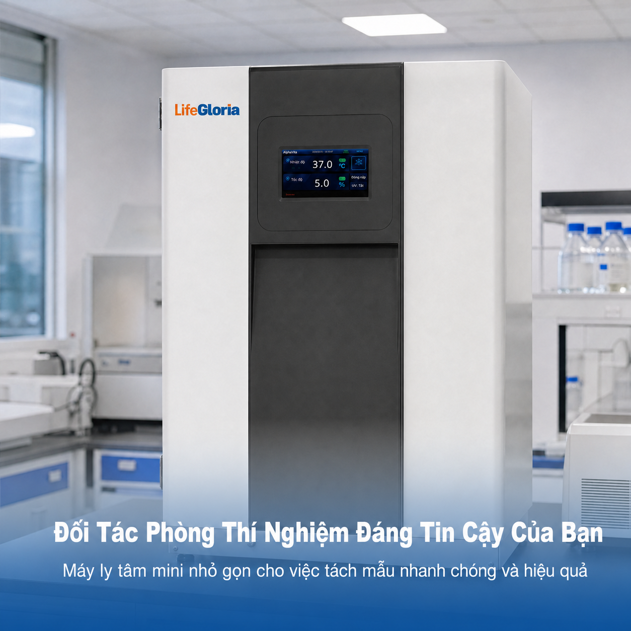 Tủ ấm CO2 170L và 240L với buồng SUS304 | Tủ ấm nuôi cấy tế bào màn hình cảm ứng, kiểm soát chính xác nhiệt độ, CO2 và độ ẩm