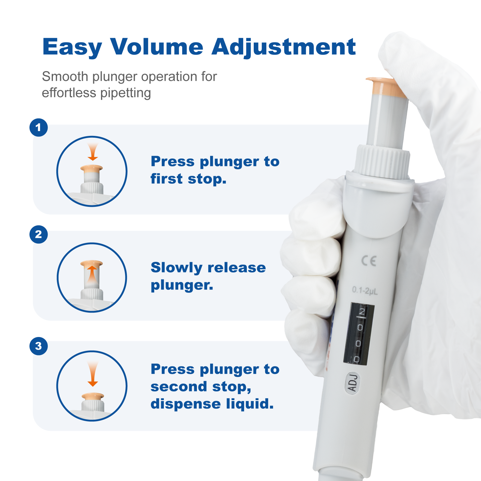 Adjustable Single Channel Micropipette | Semi-Autoclavable Laboratory Pipette 0.1μL–10mL for Accurate Liquid Handling